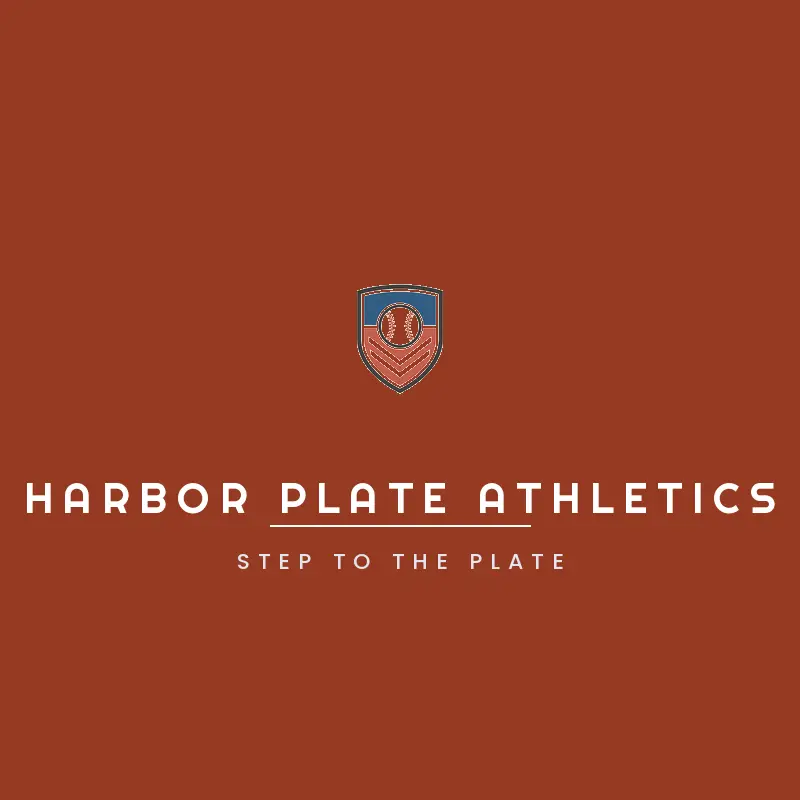 Home plate shield baseball team logo for Harbor Plate Athletics