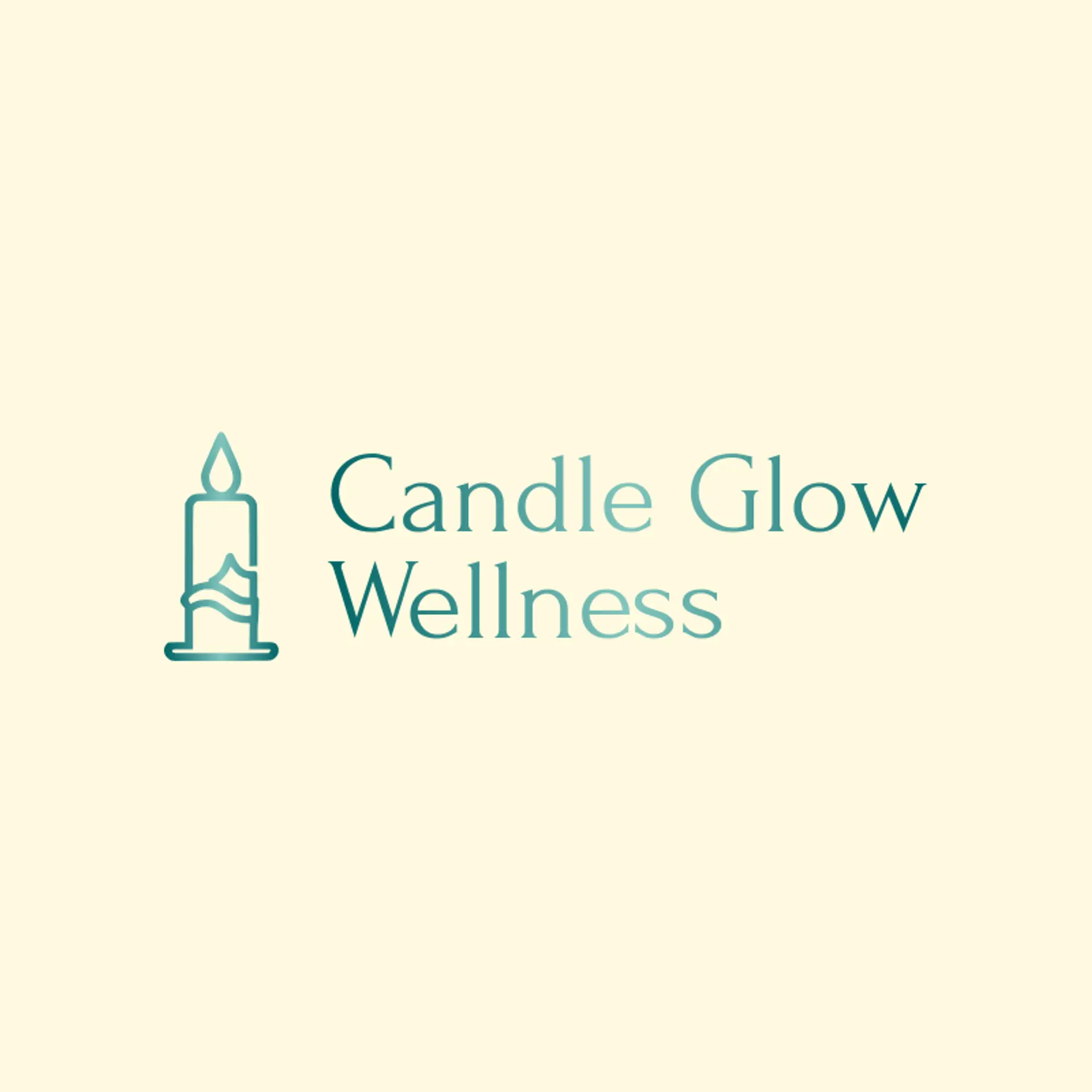 Candle Glow Wellness logo for mental health