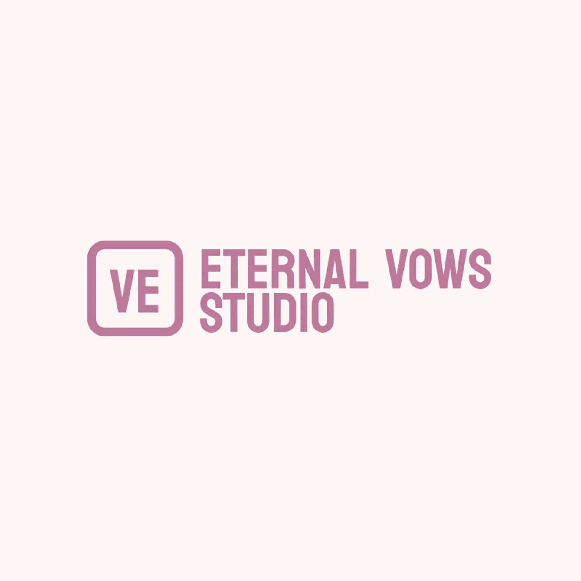 Vow & Bloom logo for wedding business