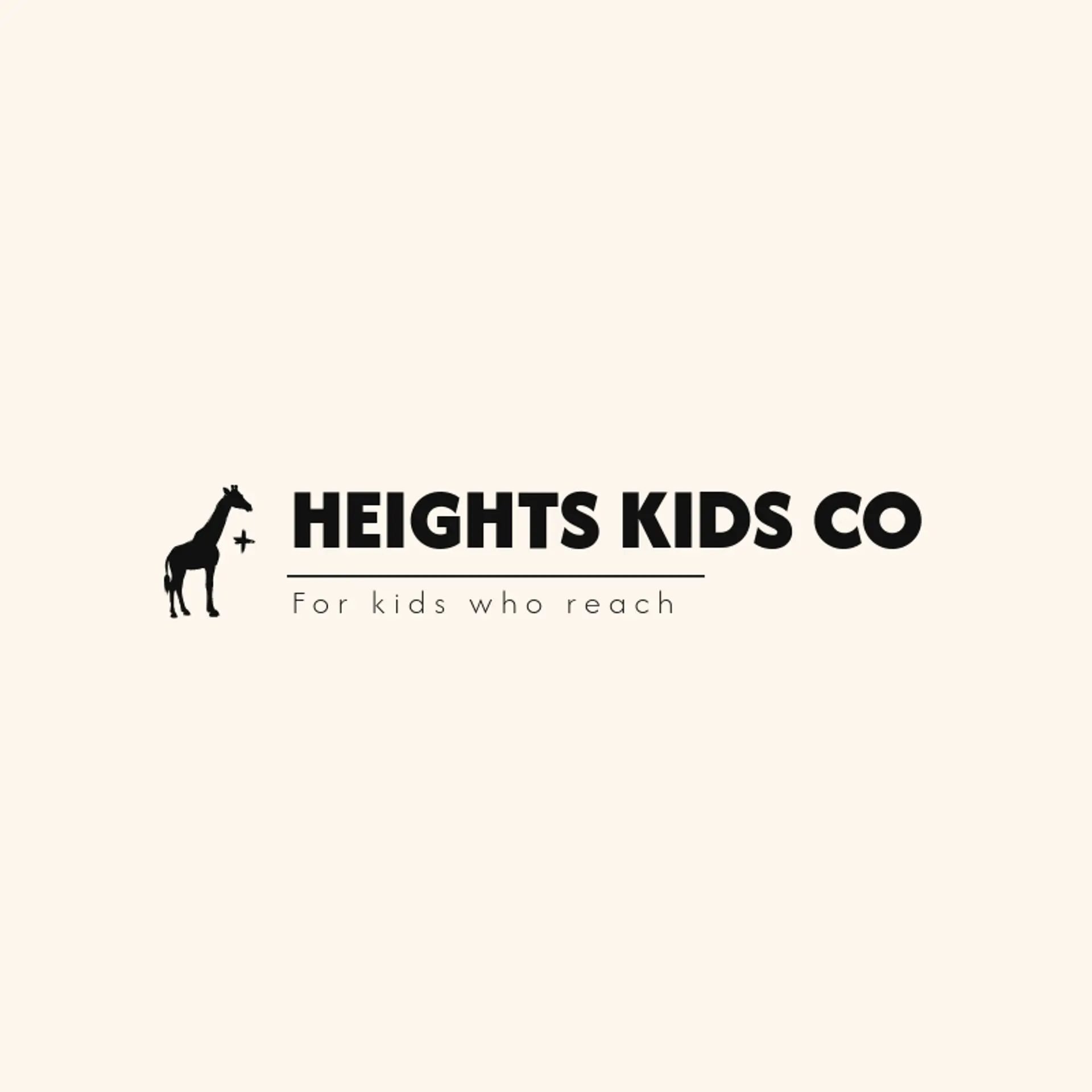 Heights Kids Co logo for giraffe