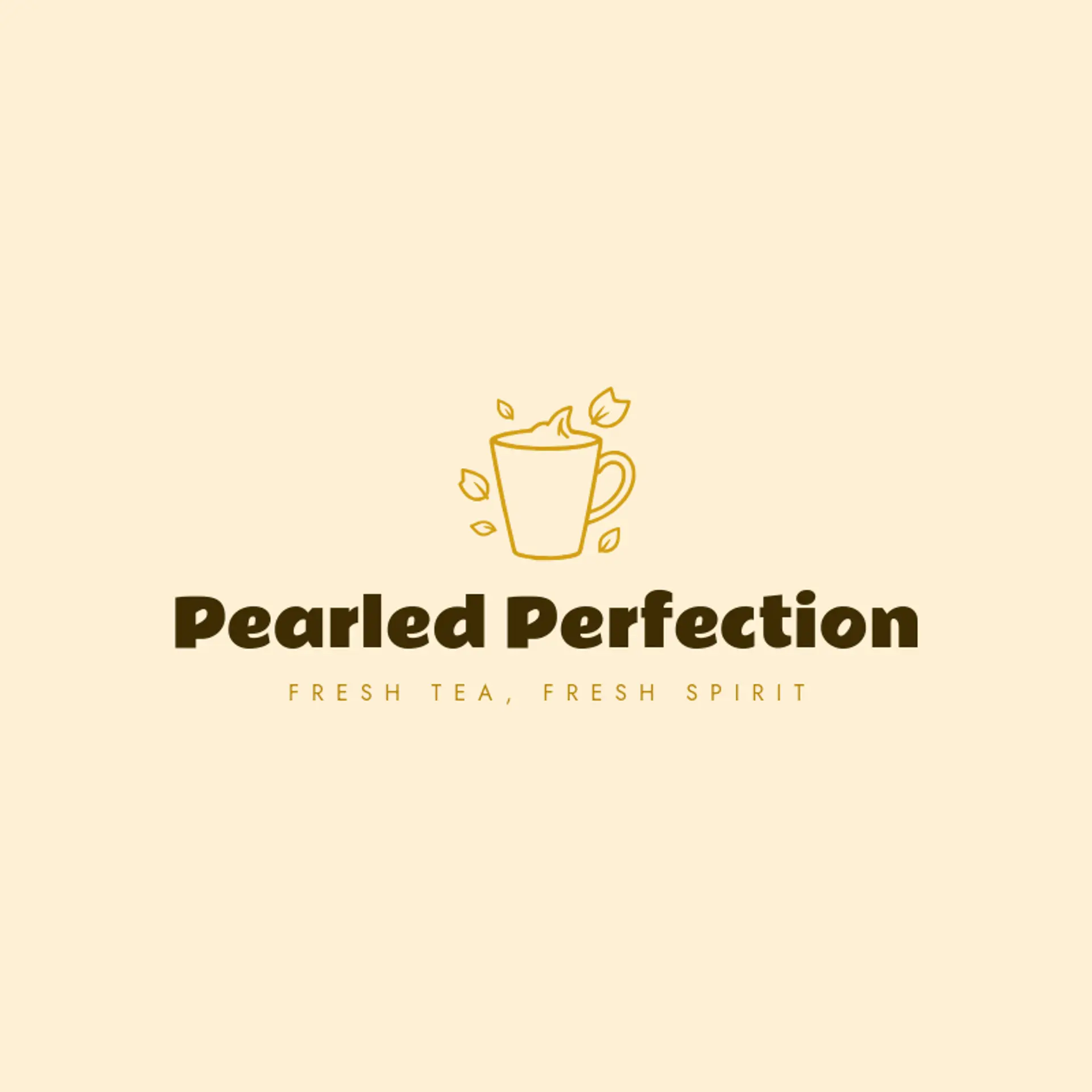 Pearled Perfection logo for milk tea