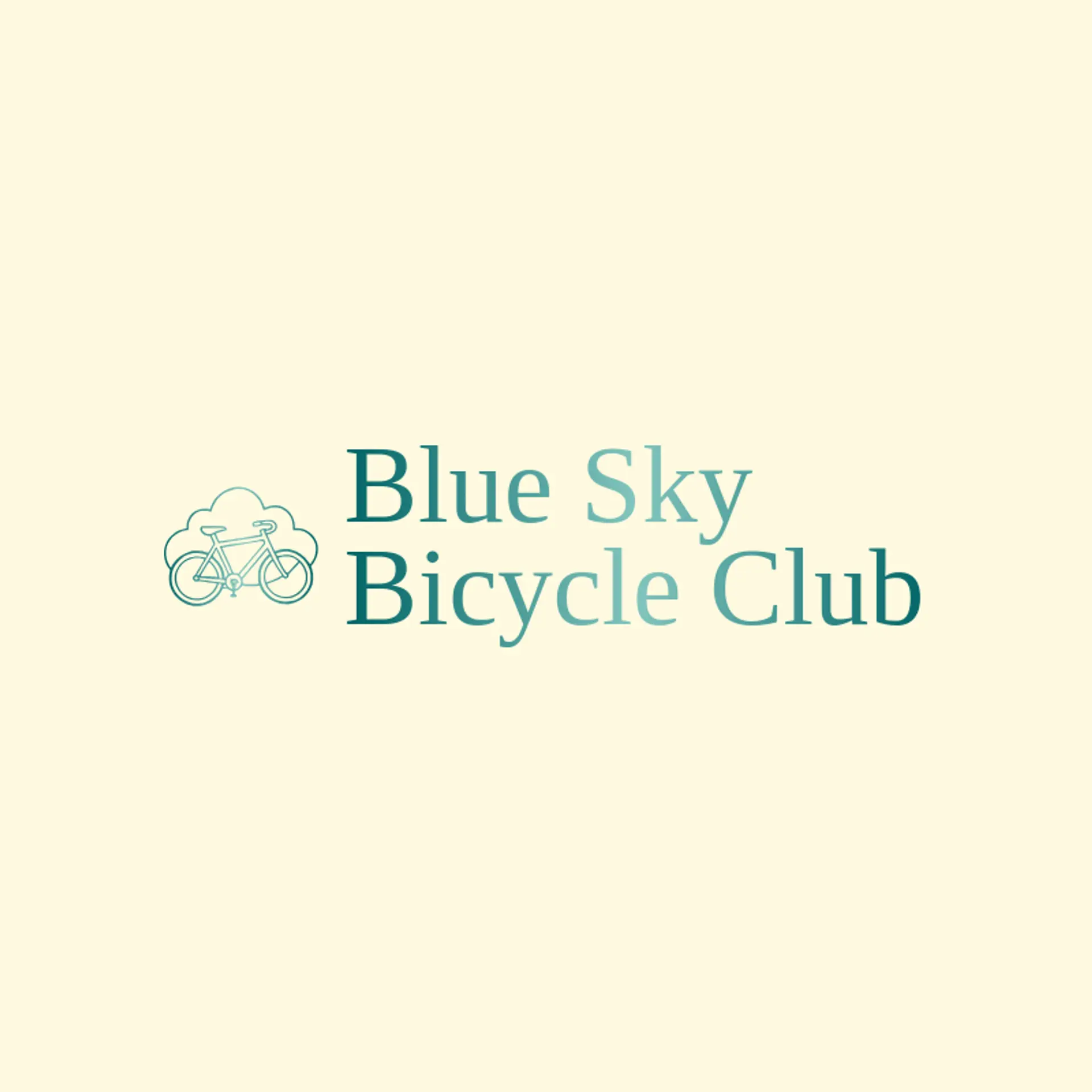 Blue Sky Bicycle Club logo for cycling
