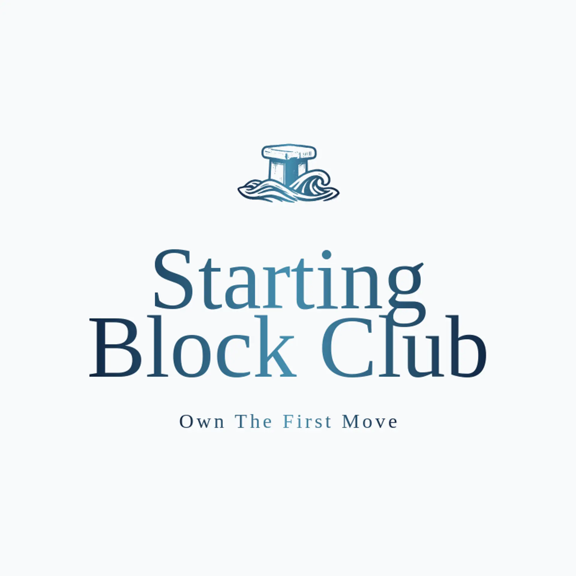 Starting Block Club logo for swimming