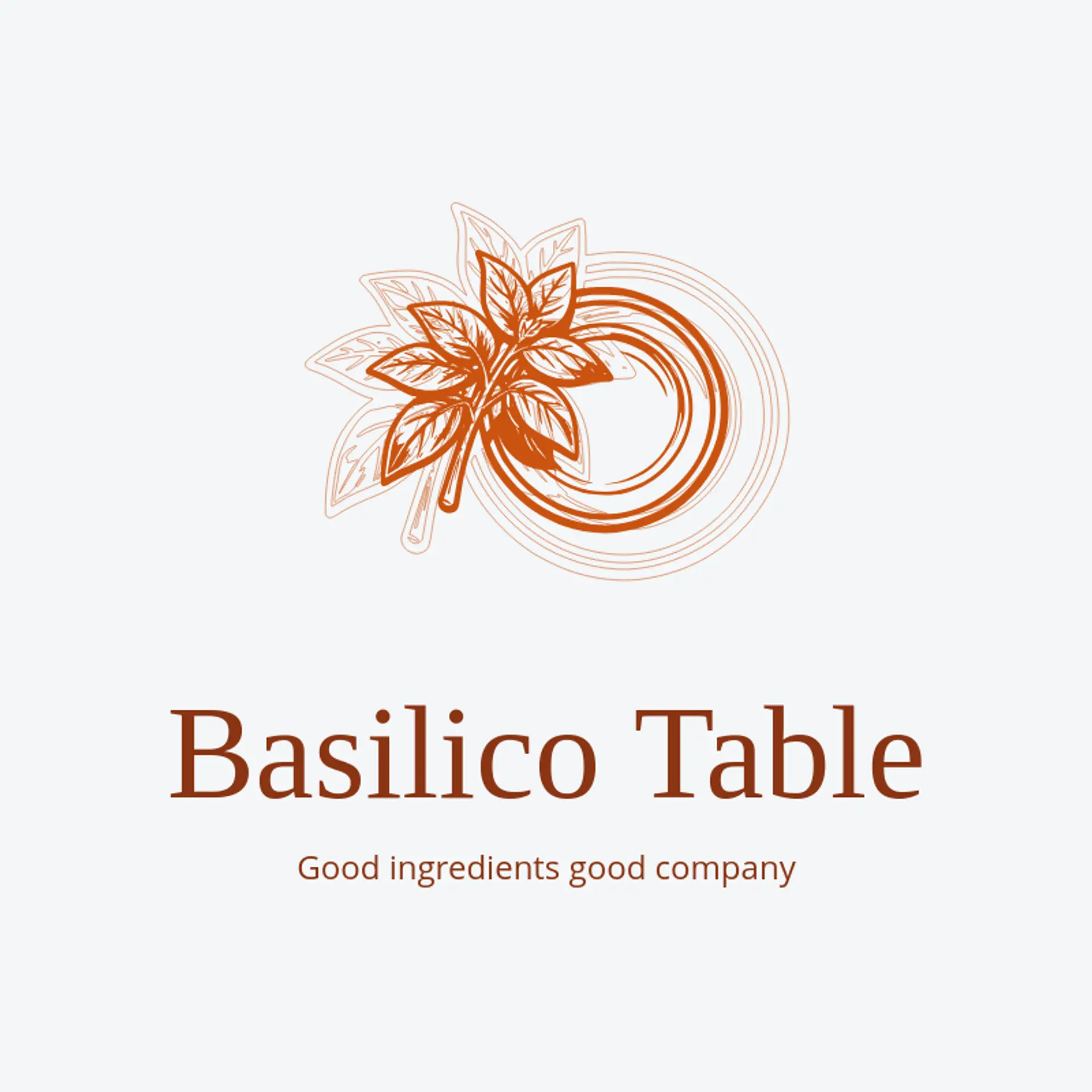 Basilico Table logo for italian