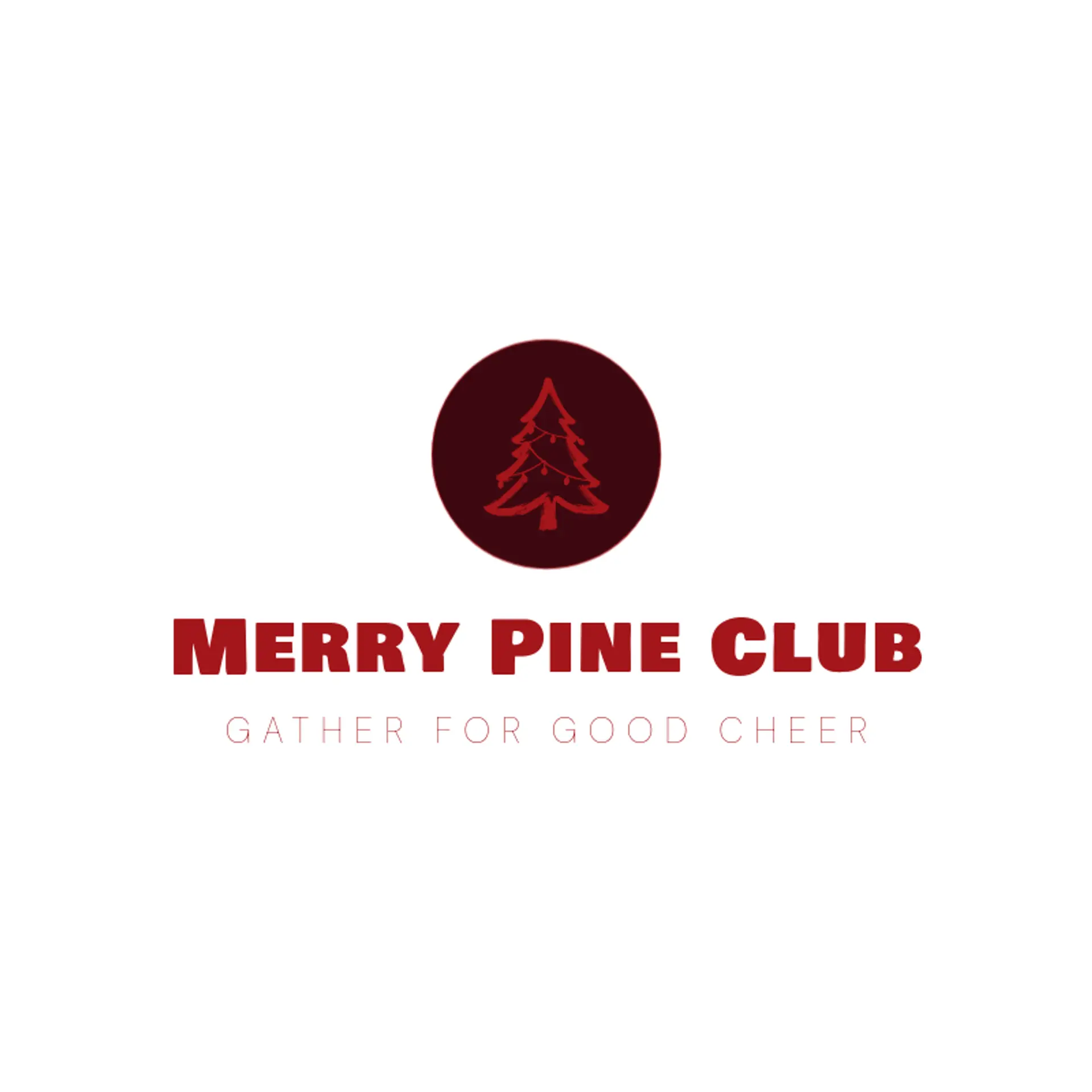 Merry Pine Club logo for christmas