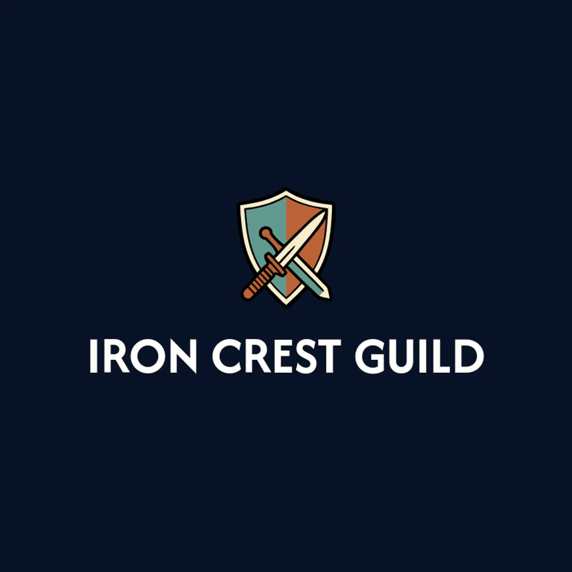 Iron Crest Guild logo for sword