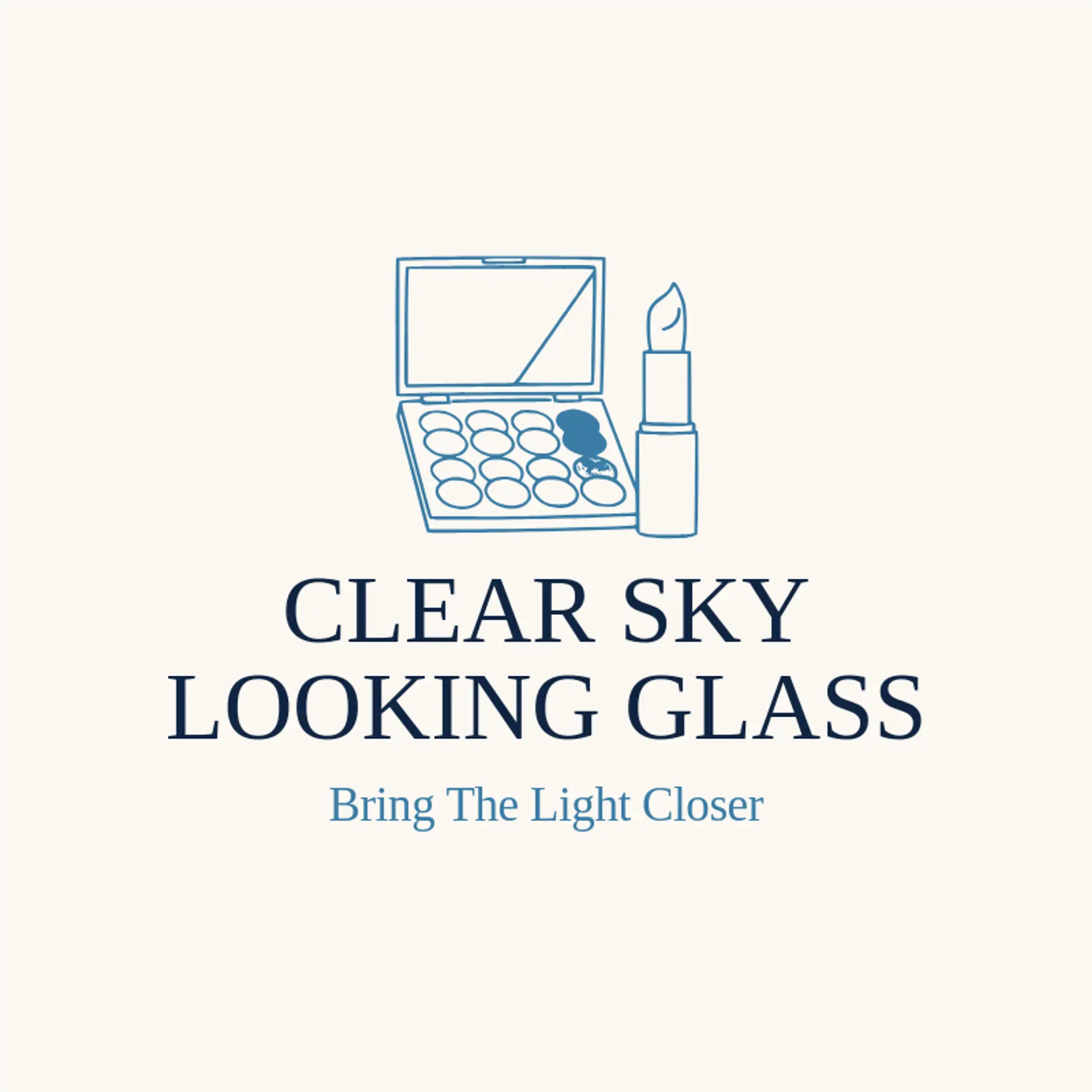Clear Sky Looking Glass logo for mirror