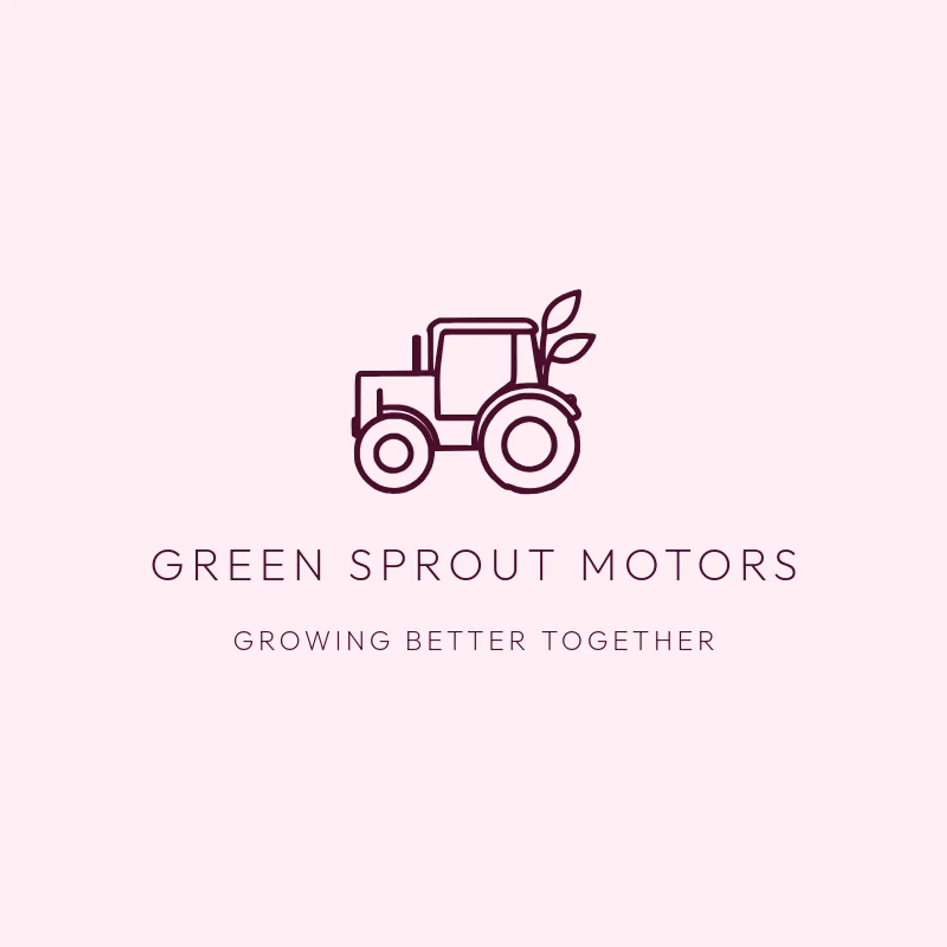 Green Sprout Motors logo for tractor