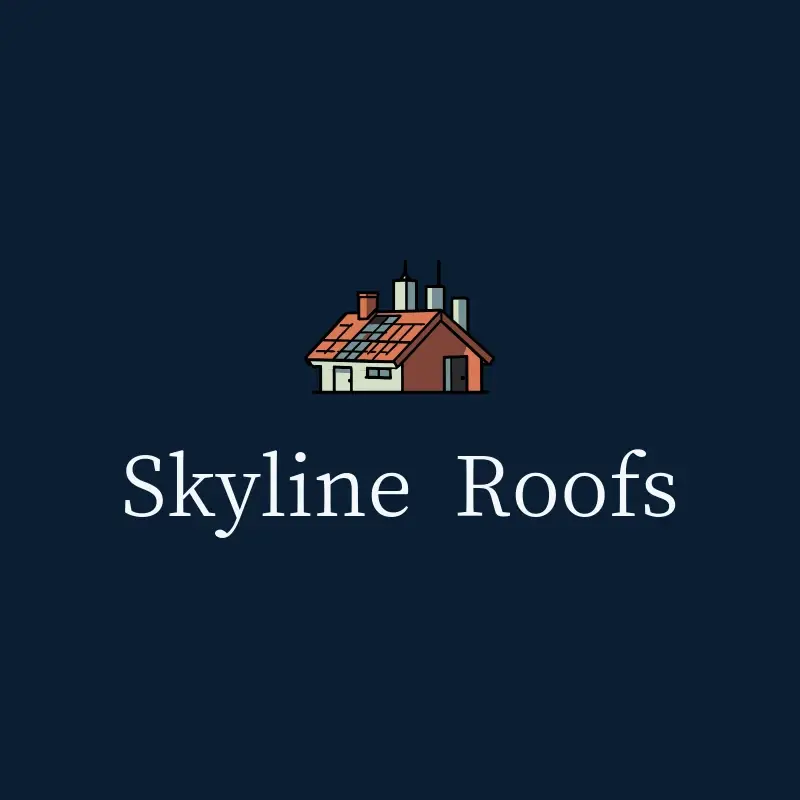 The roofing name Skyline Roofs as a branded logo with a color icon