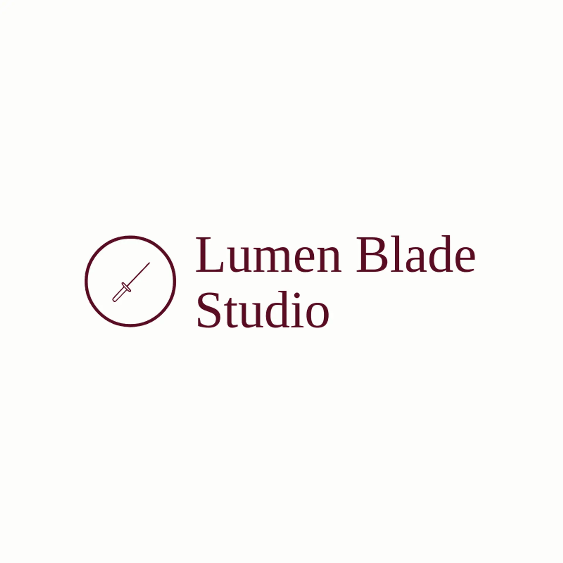 Lumen Blade Studio logo for fencing
