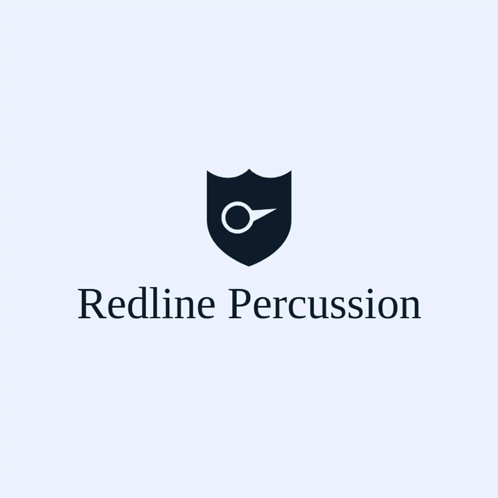 Redline Percussion logo for drum