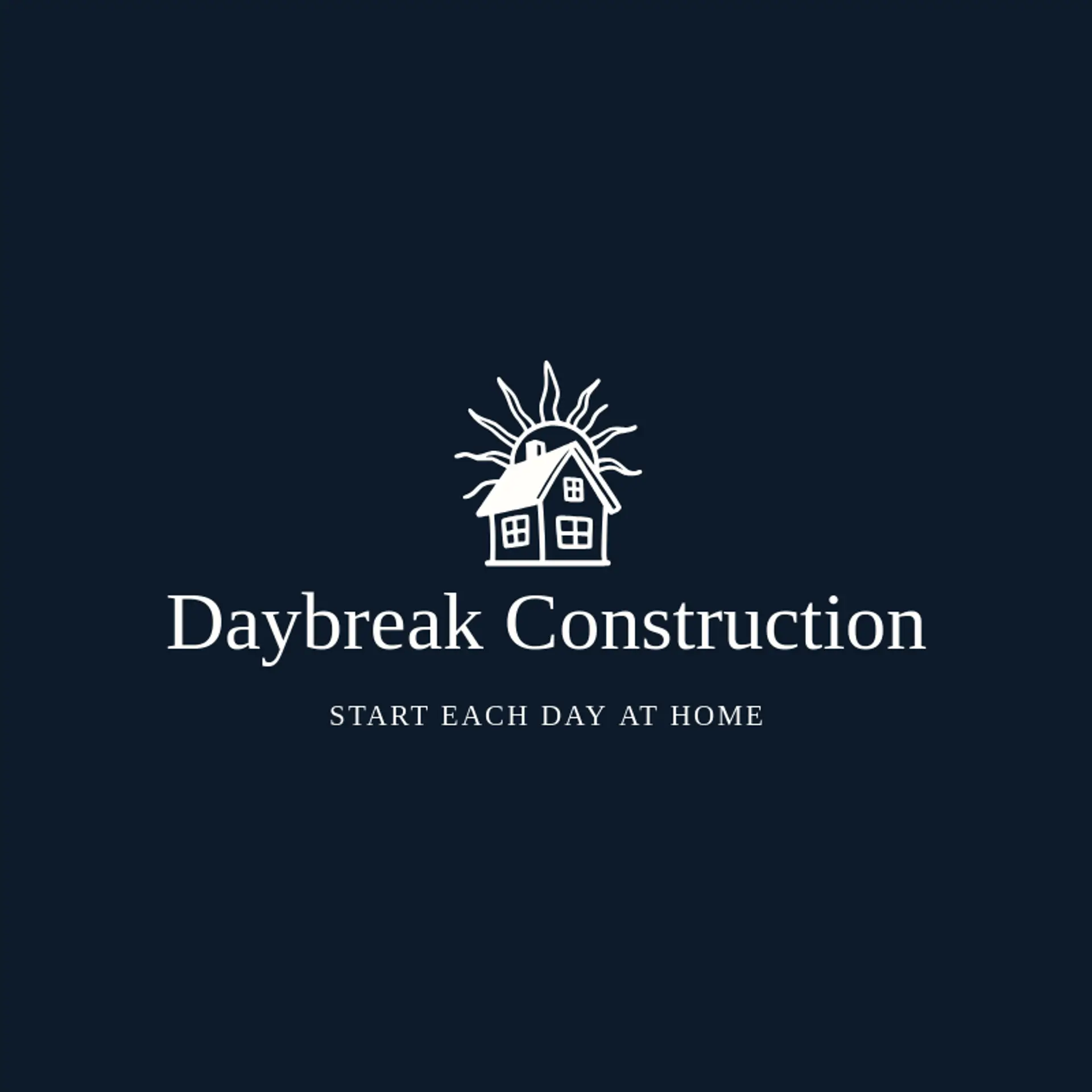 Daybreak Construction logo for home builder