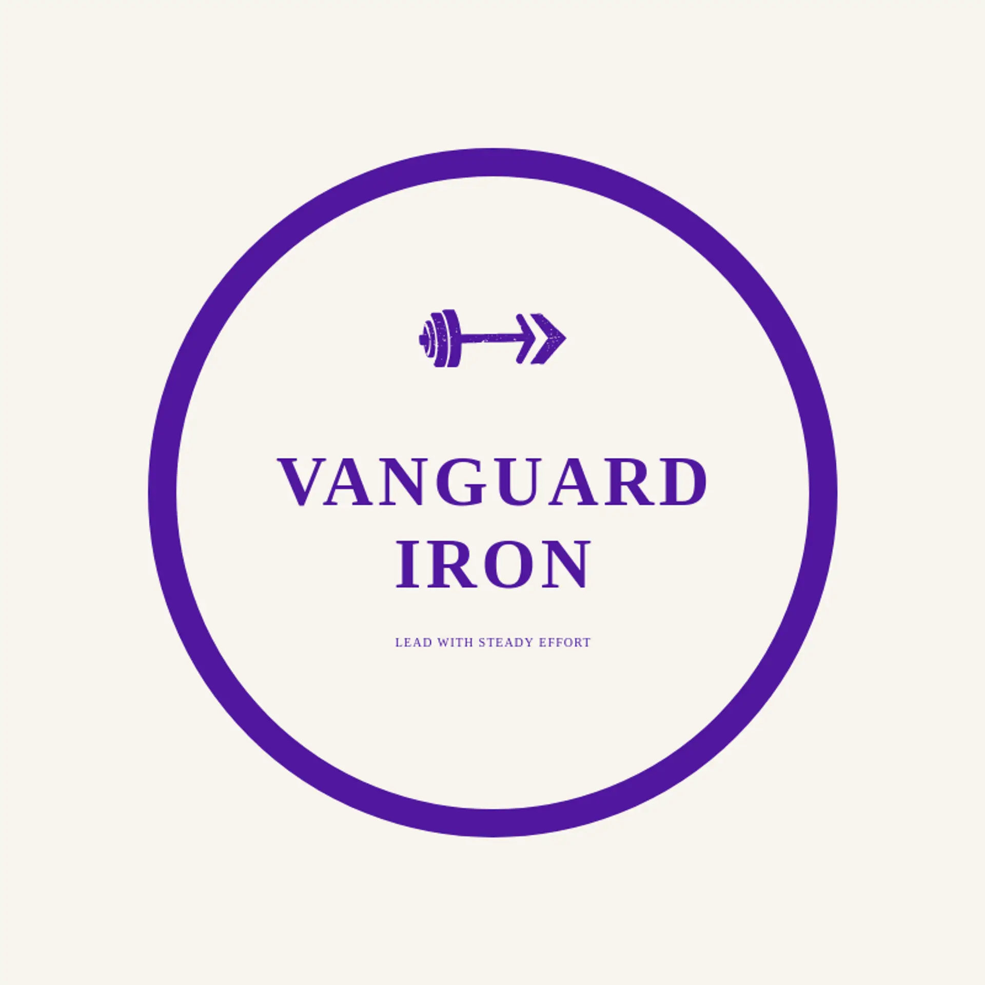 Vanguard Iron logo for weightlifting