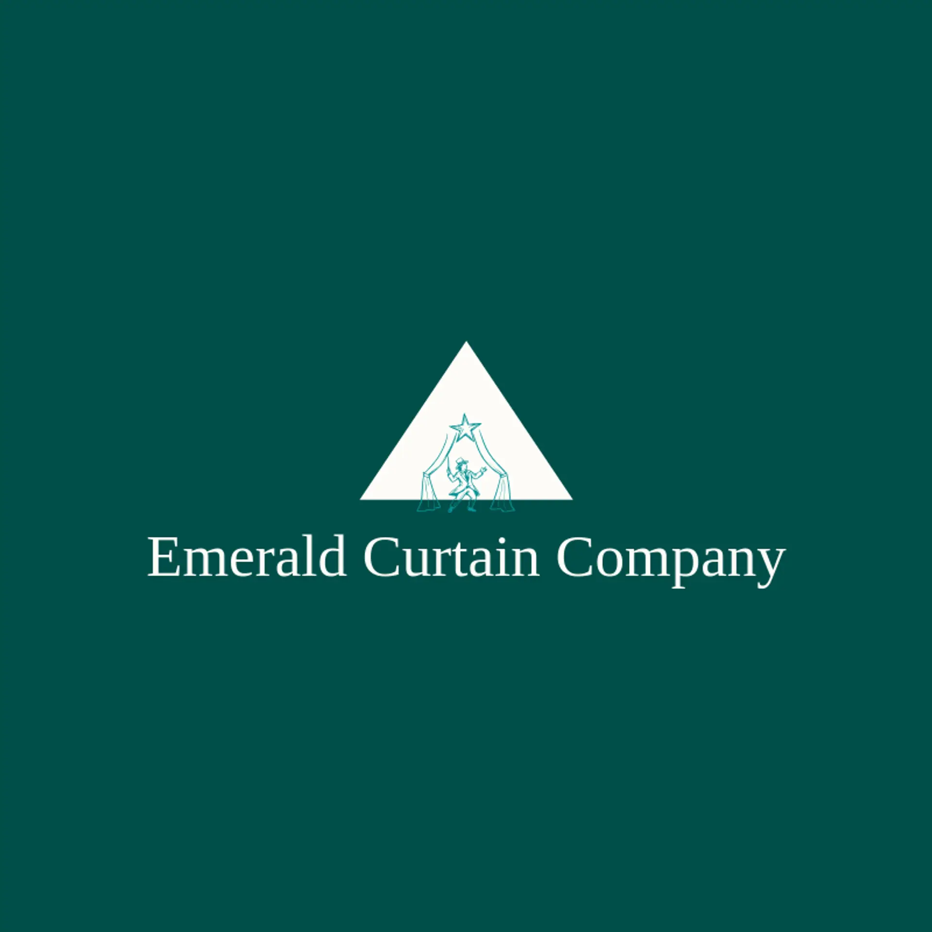 Emerald Curtain Company logo for magician