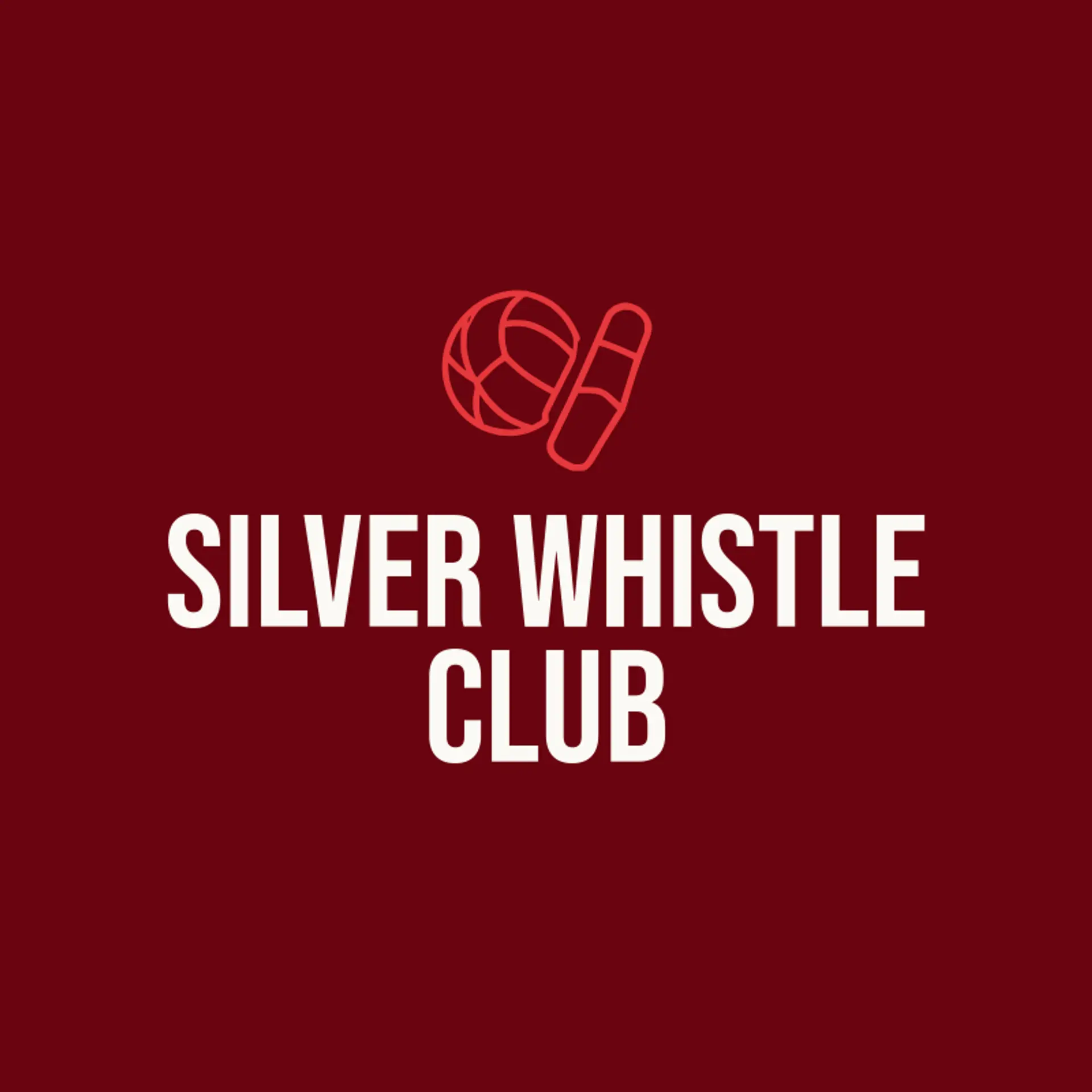 Silver Whistle Club logo for netball