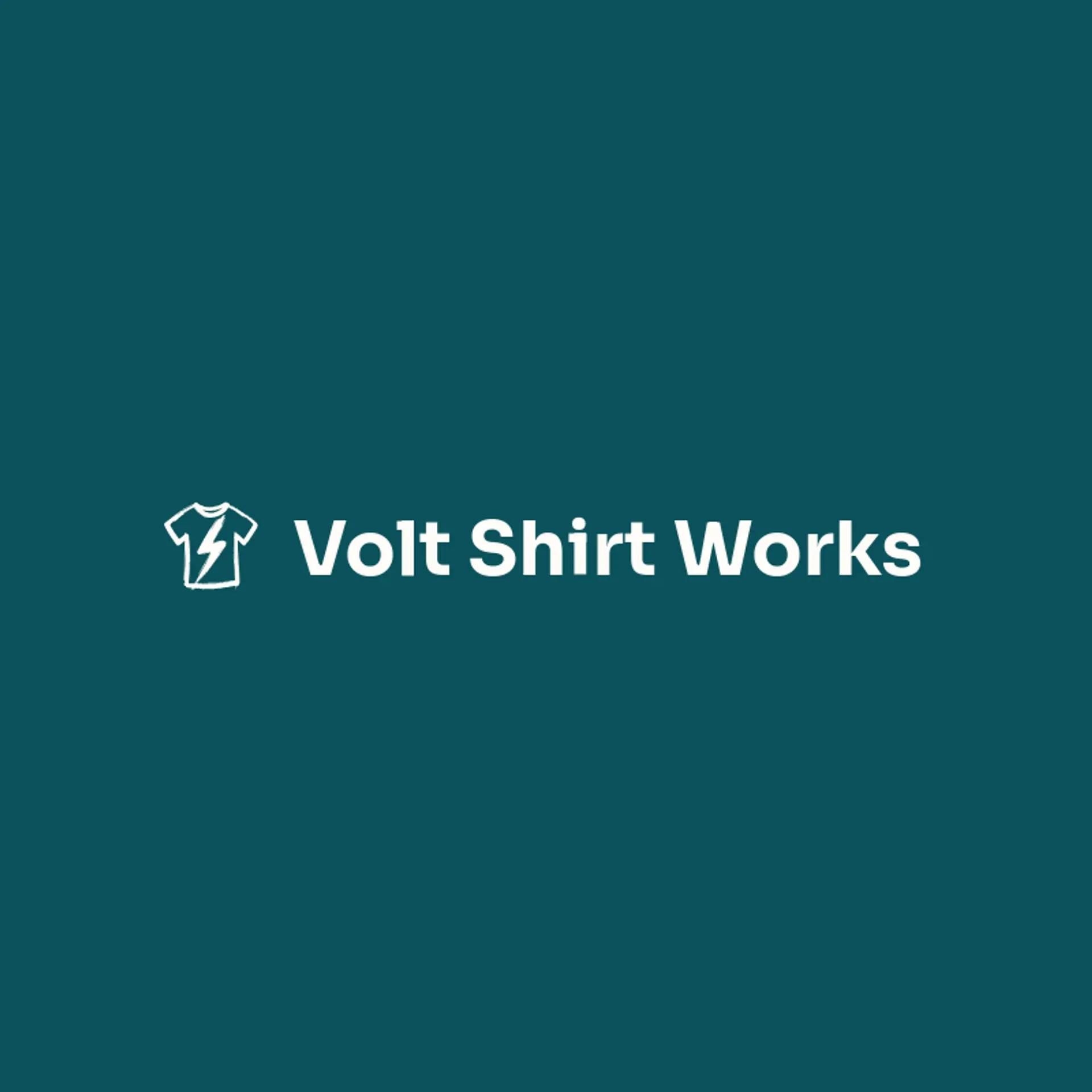 Volt Shirt Works logo for shirt