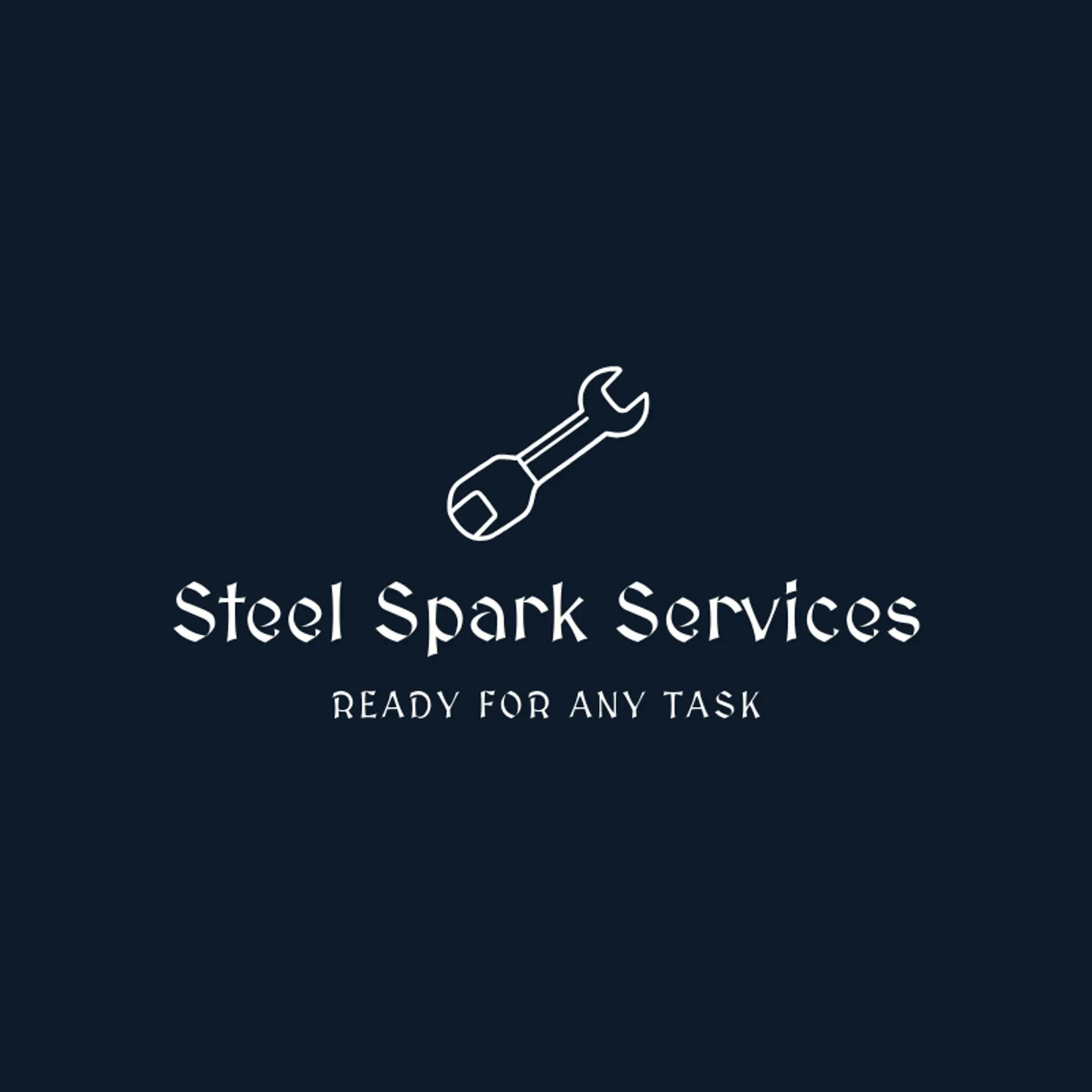 Steel Spark Services logo for robot
