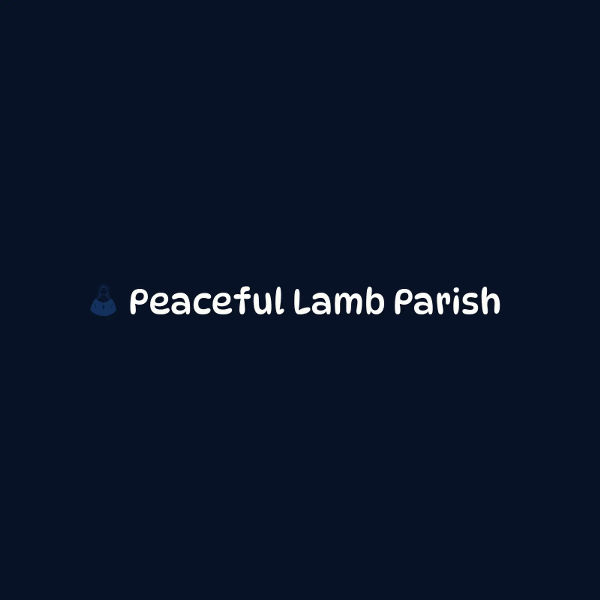 Peaceful Lamb Parish logo for catholic