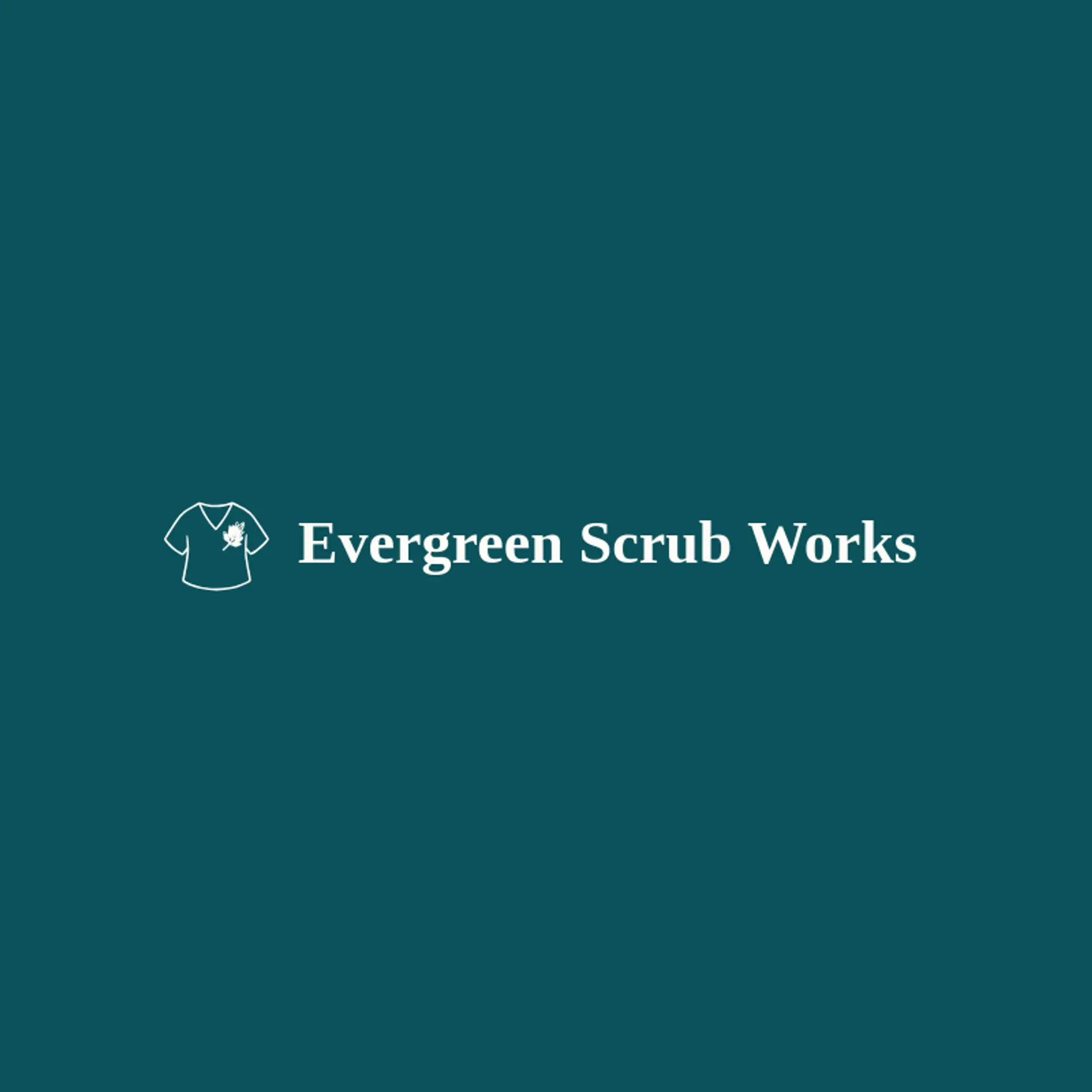 Evergreen Scrub Works logo for scrub