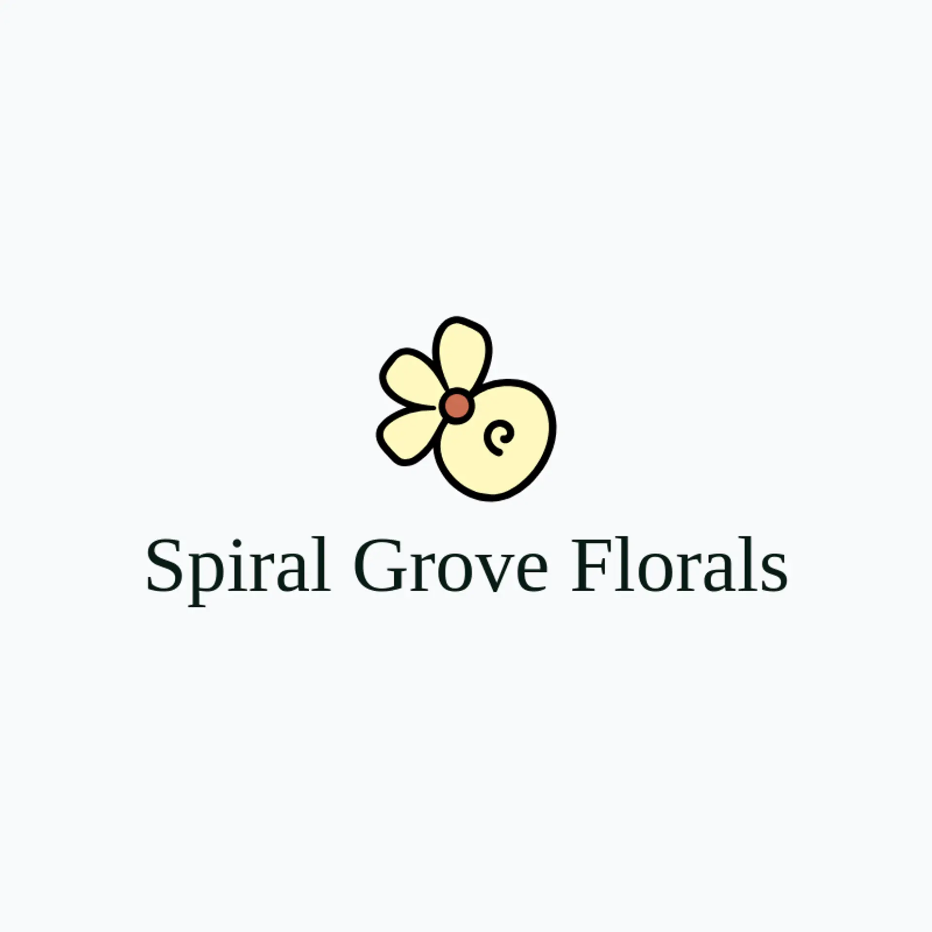 Spiral Grove Florals logo for swirl
