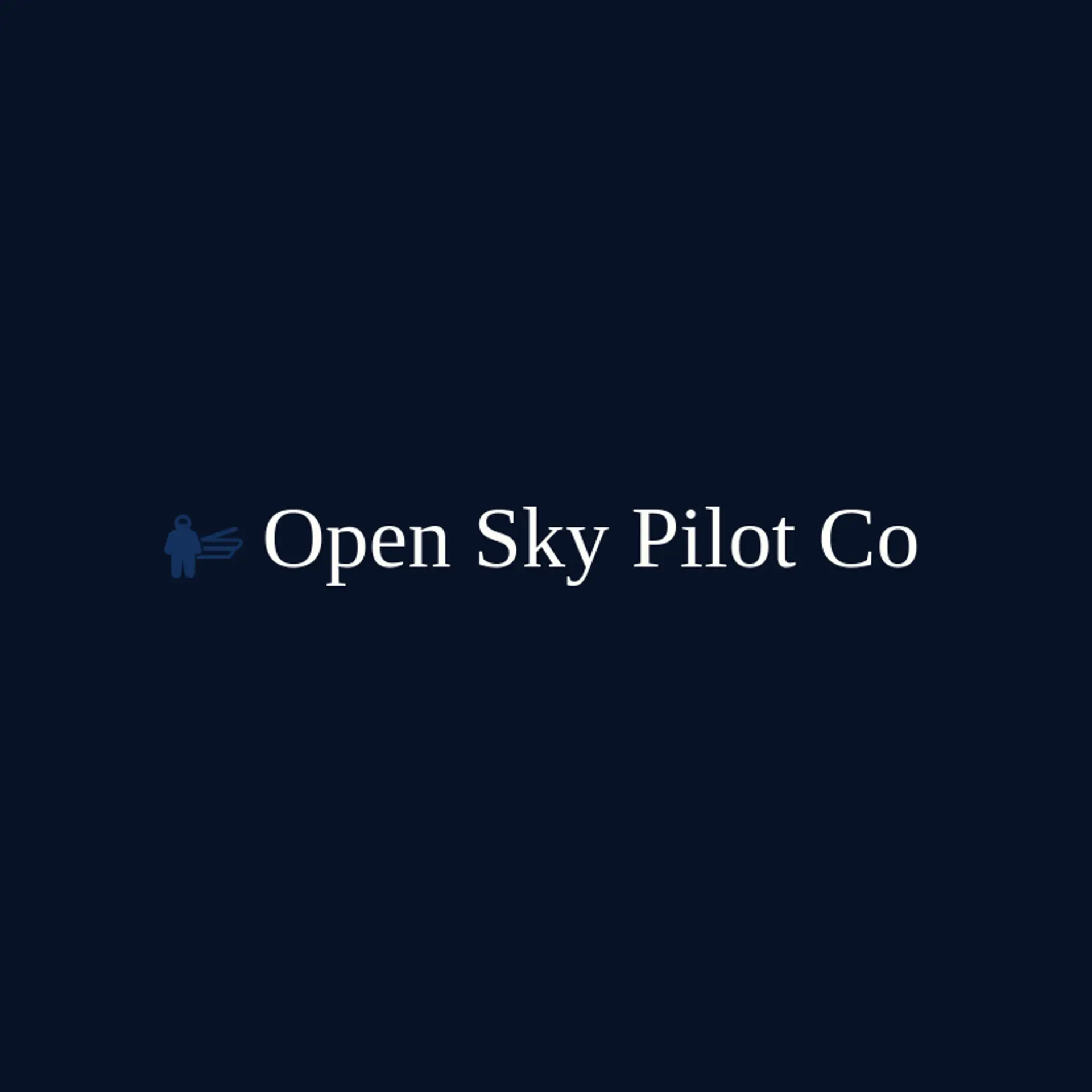 Open Sky Pilot Co logo for aviator
