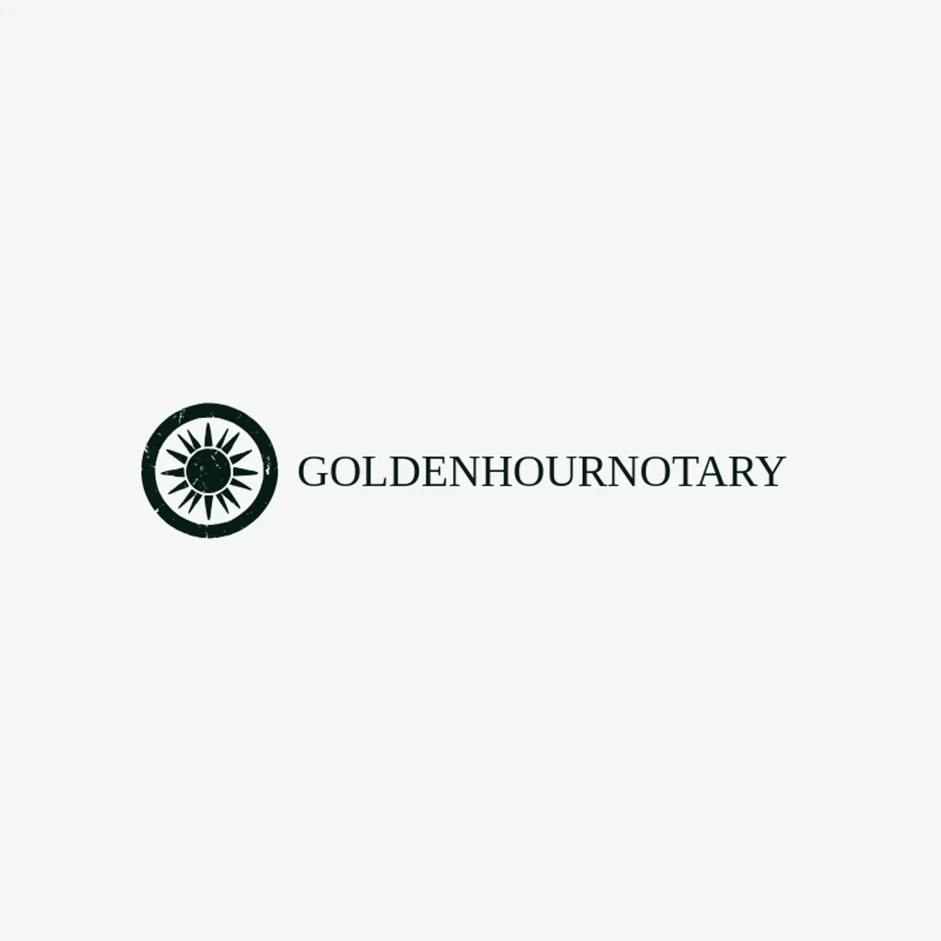 Golden Hour Notary logo for notary public