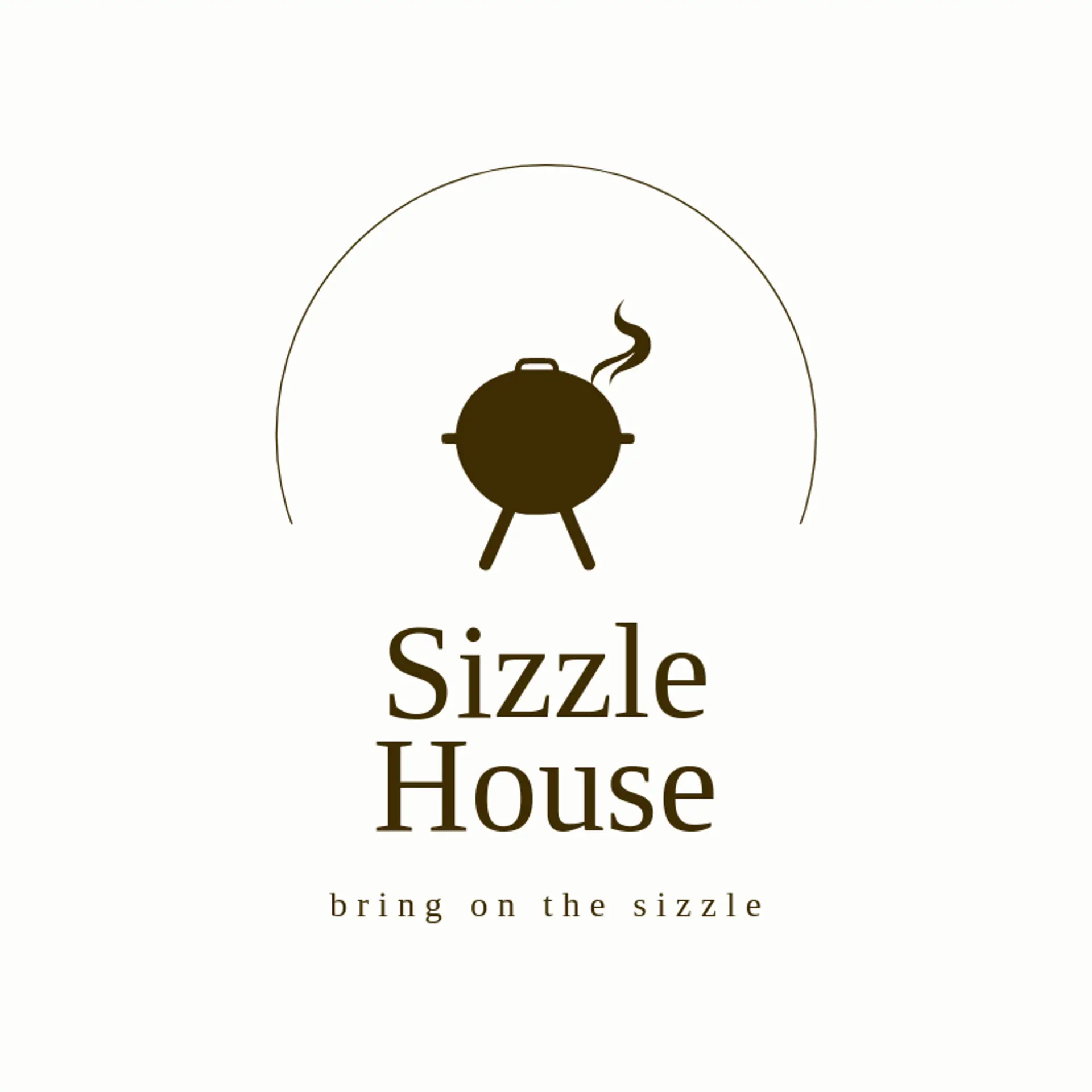 Sizzle House logo for grill