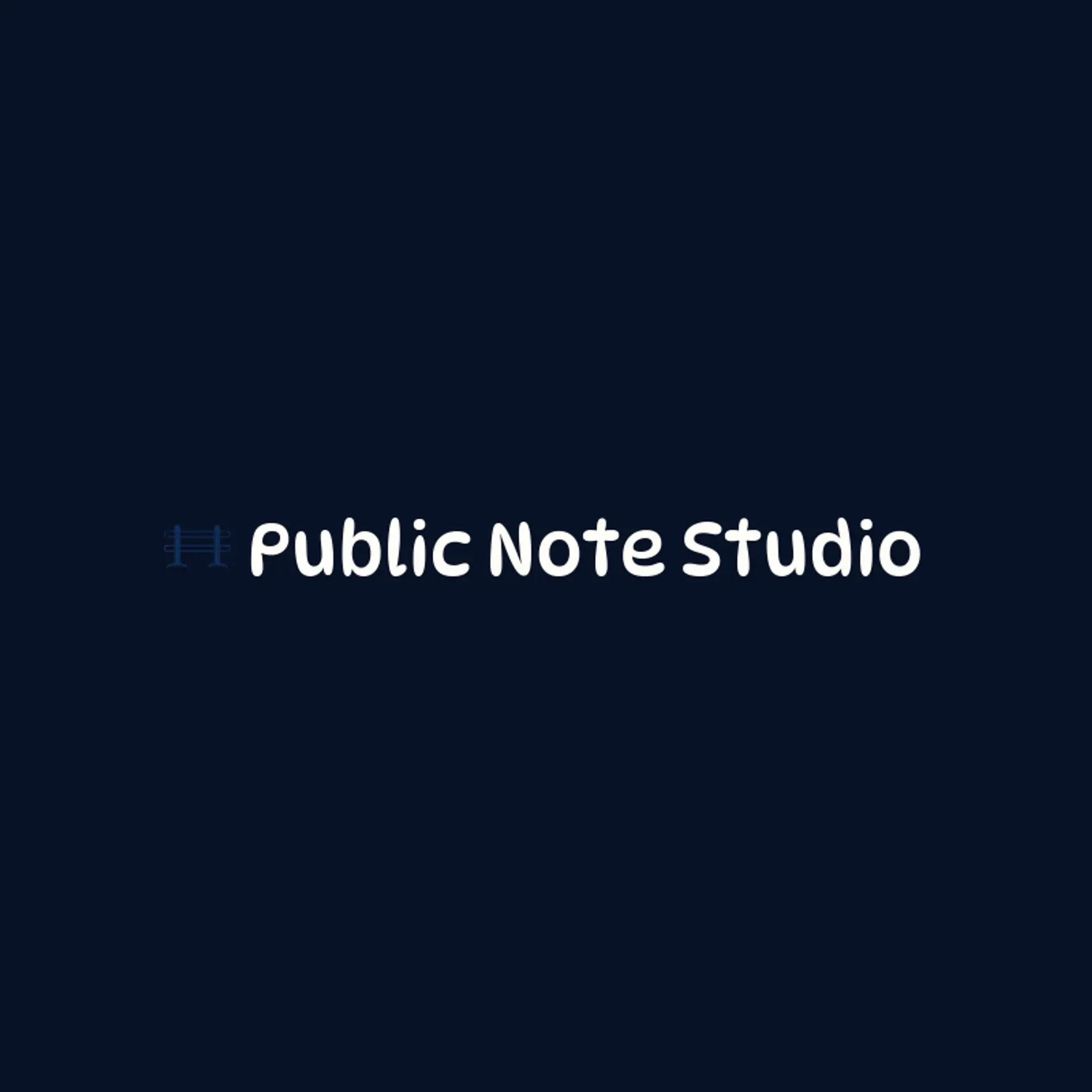 Public Note Studio logo for post