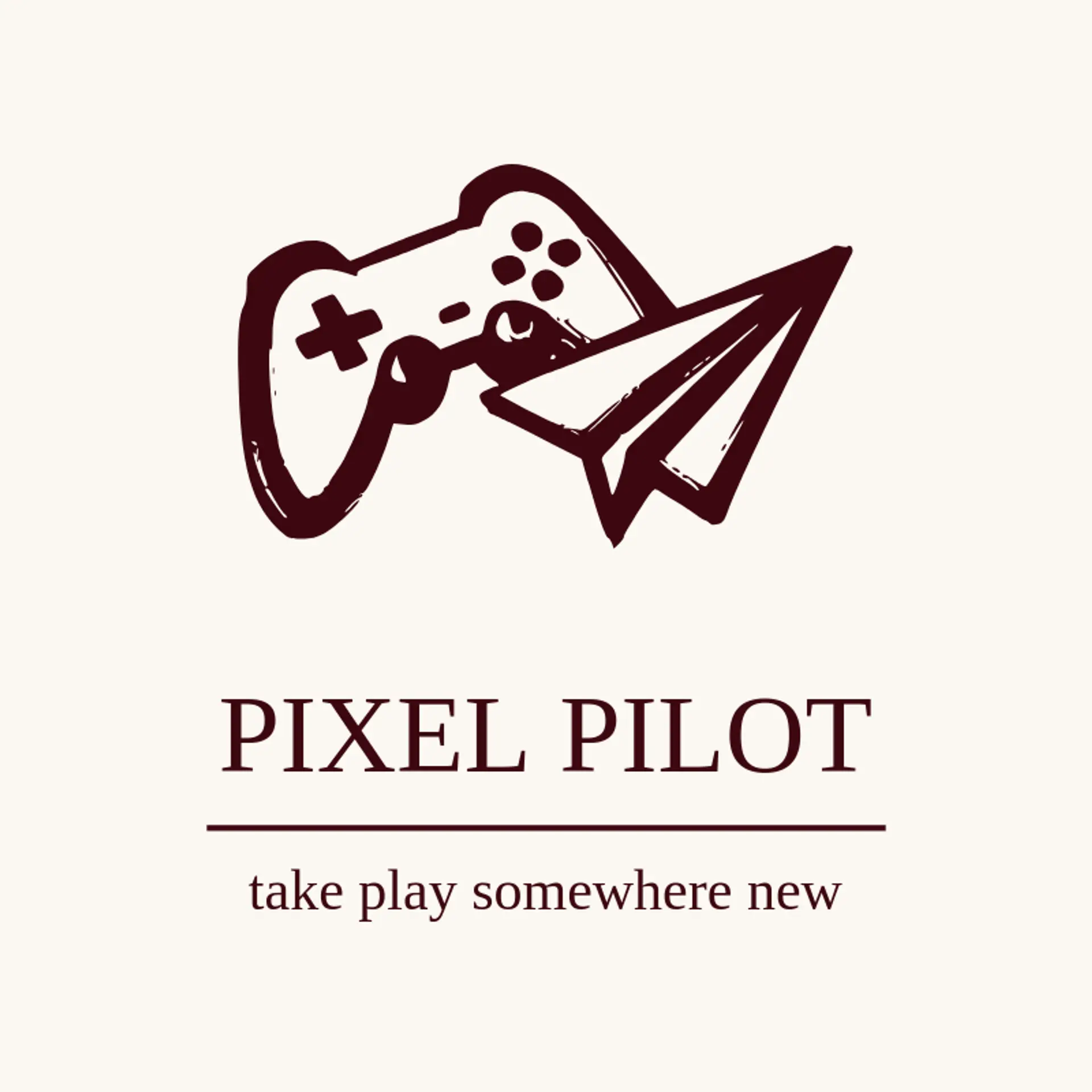 Pixel Pilot logo for game controller