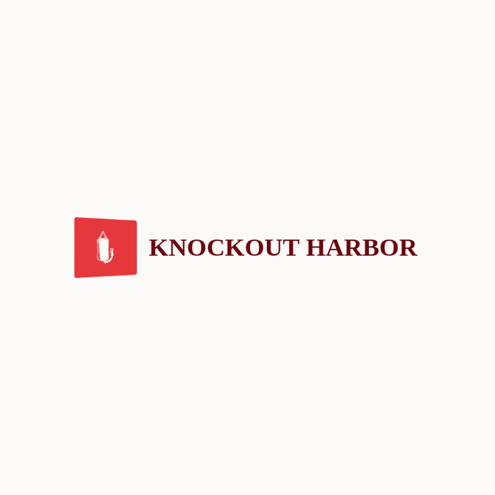 Knockout Harbor logo for boxing