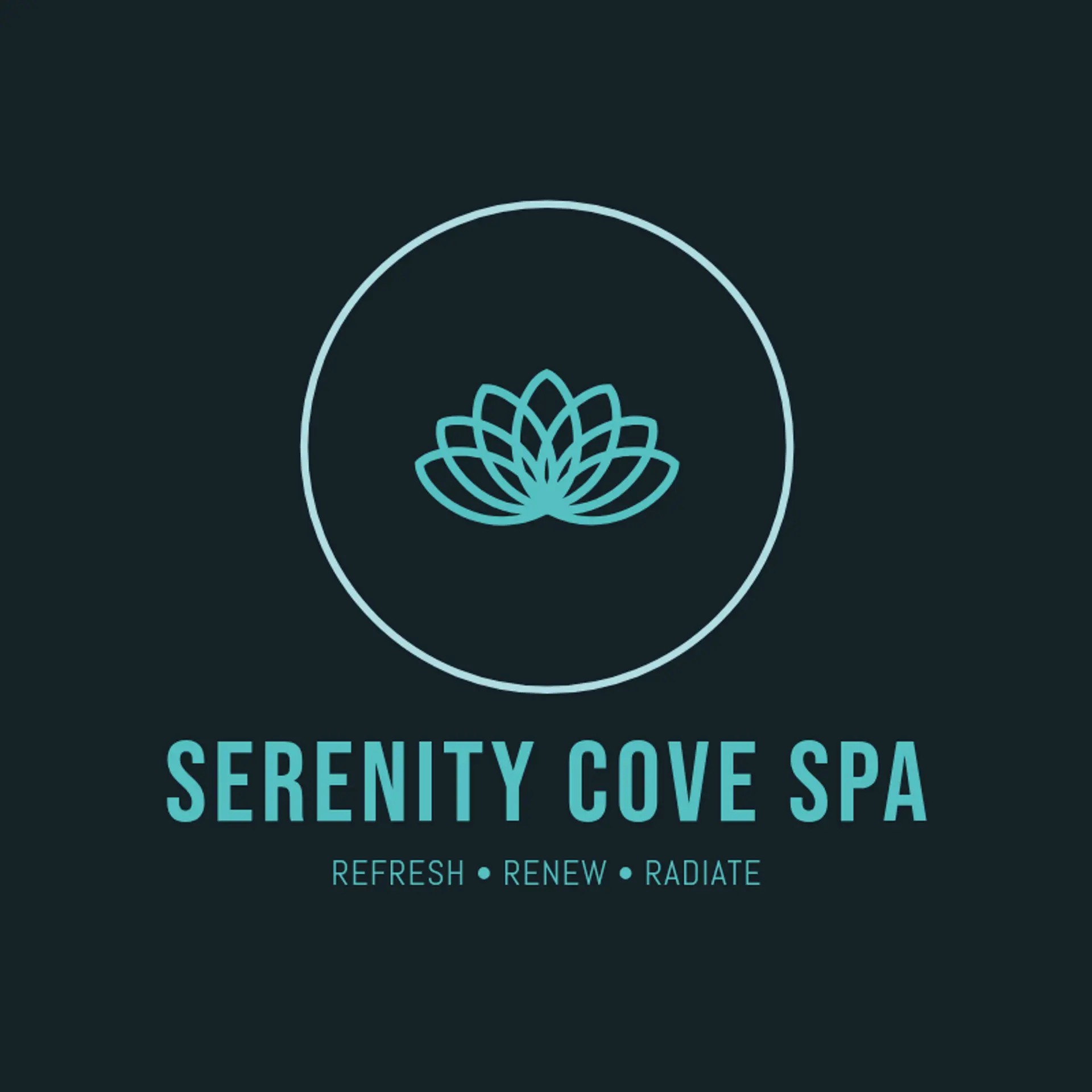 Serenity Glow Wellness logo for salon and spa
