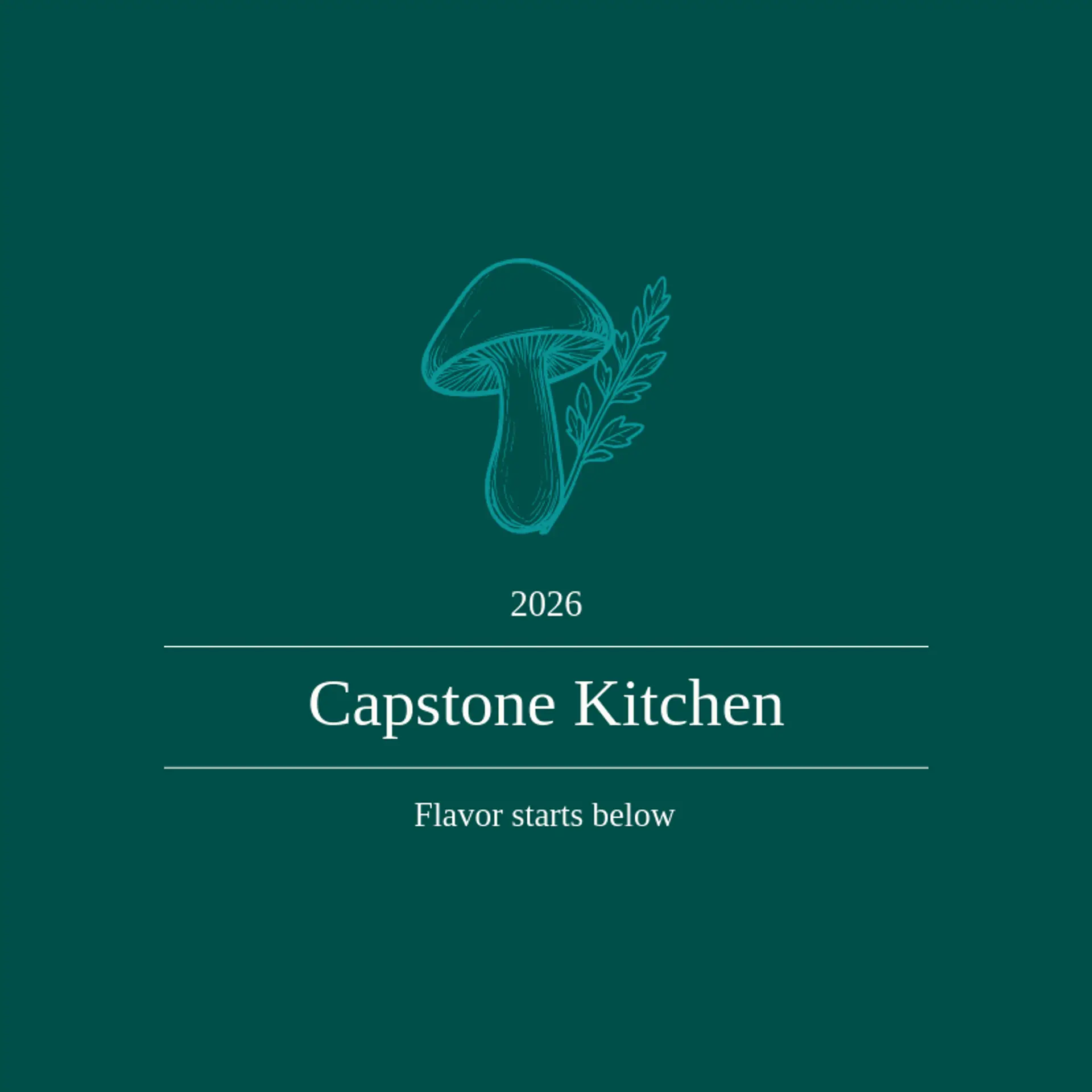 Capstone Kitchen logo for mushroom