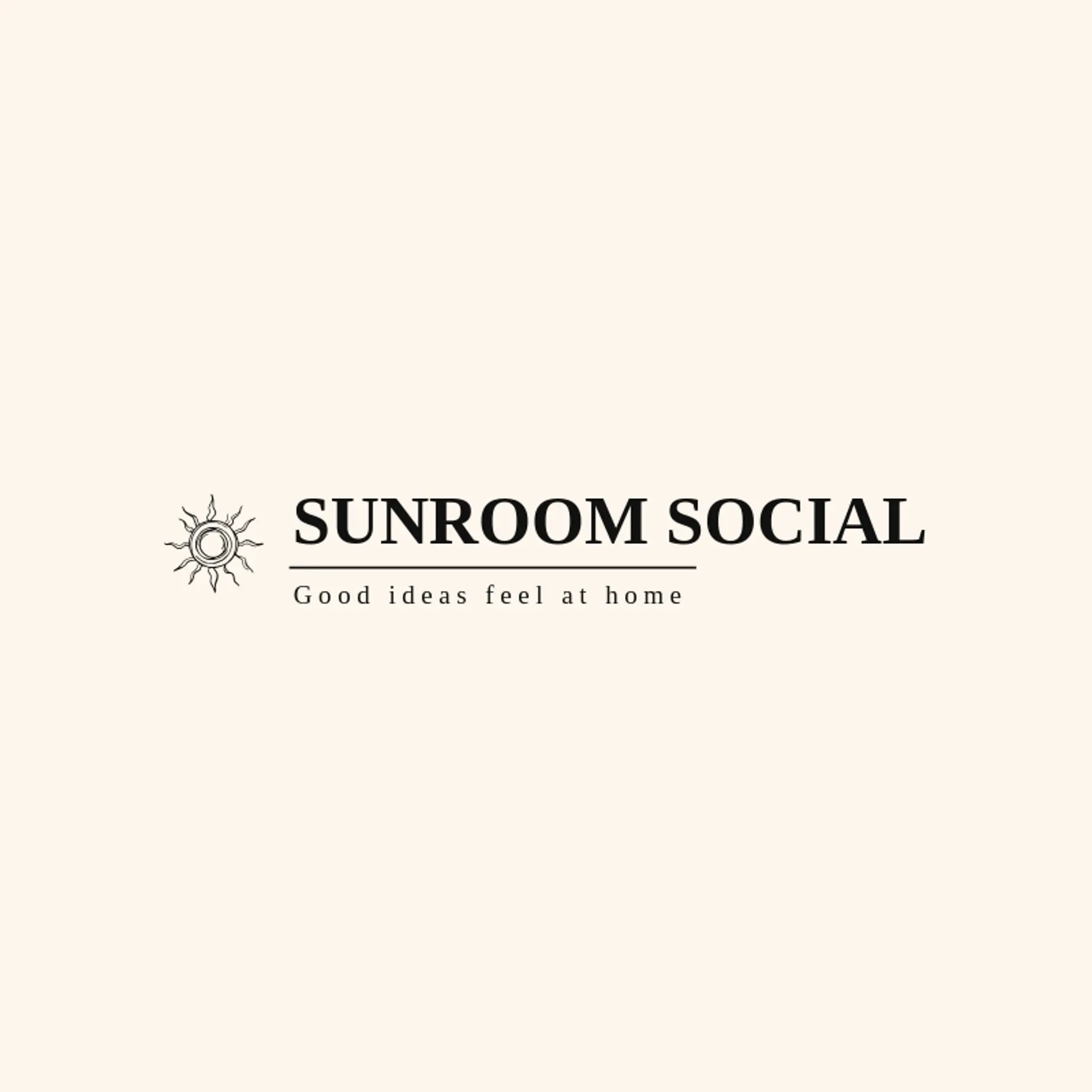 Sunroom Social logo for content creator