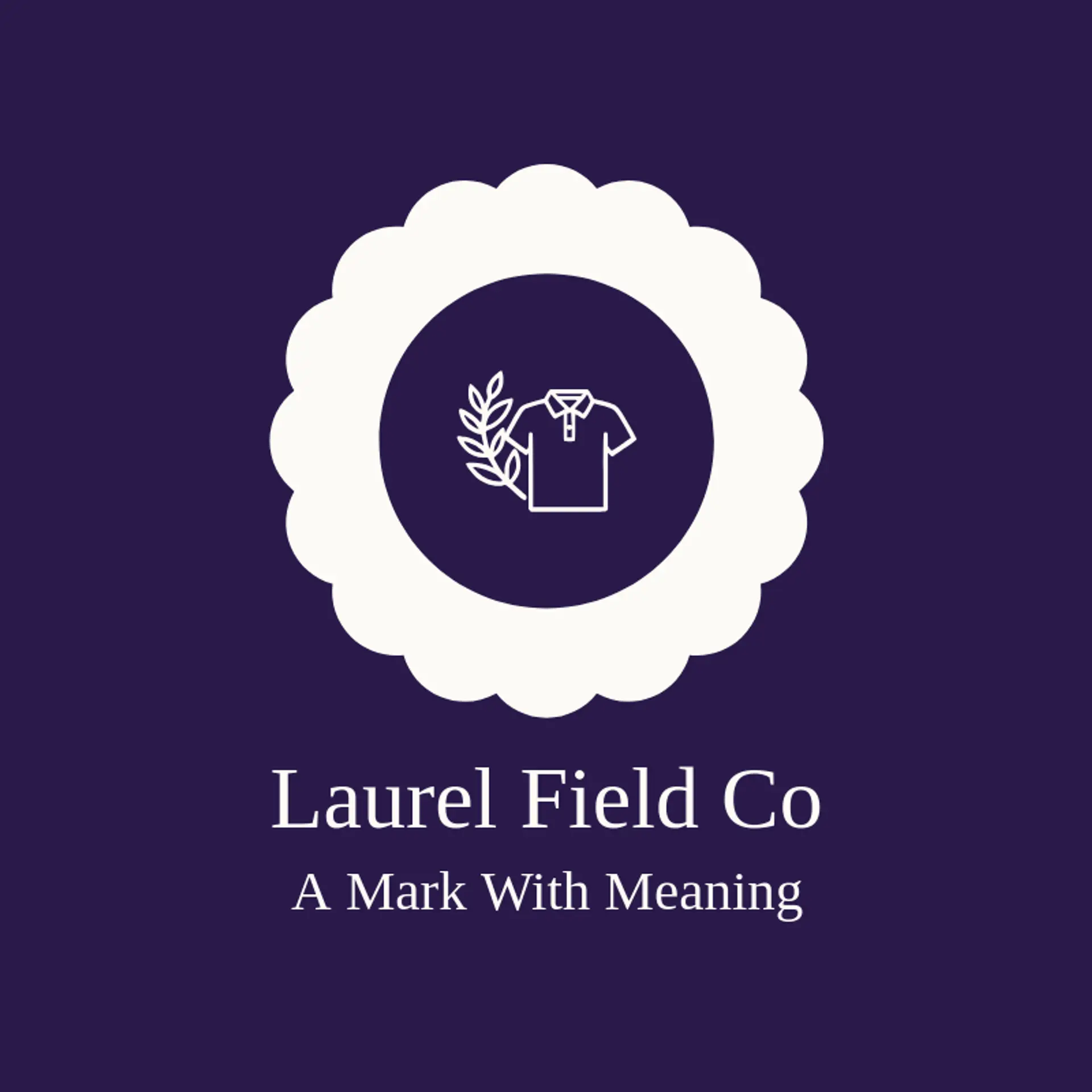 Laurel Field Co logo for polo shirt