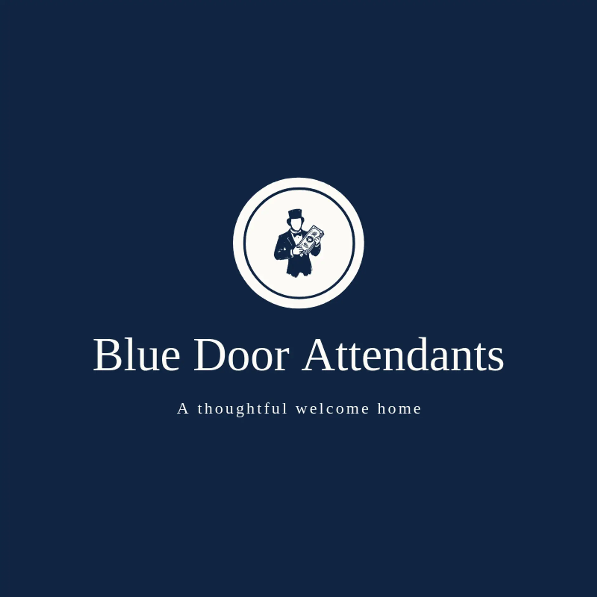 Blue Door Attendants logo for butler