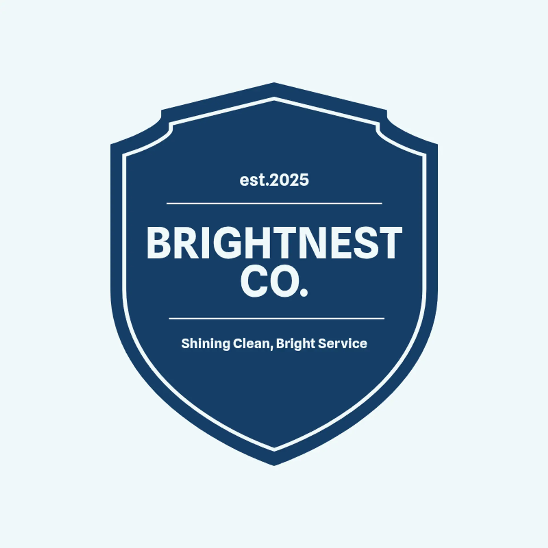 BrightNest Co. logo for blg cleaning service
