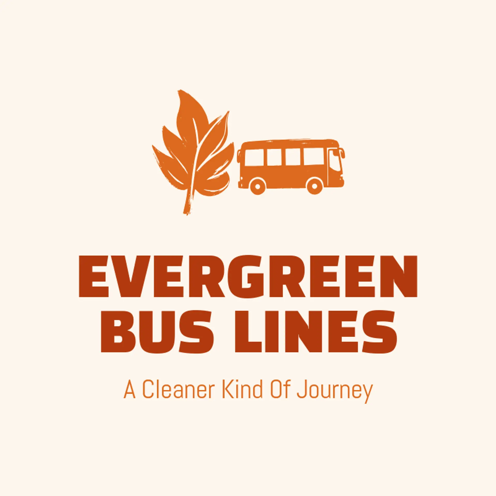 Evergreen Bus Lines logo for bus