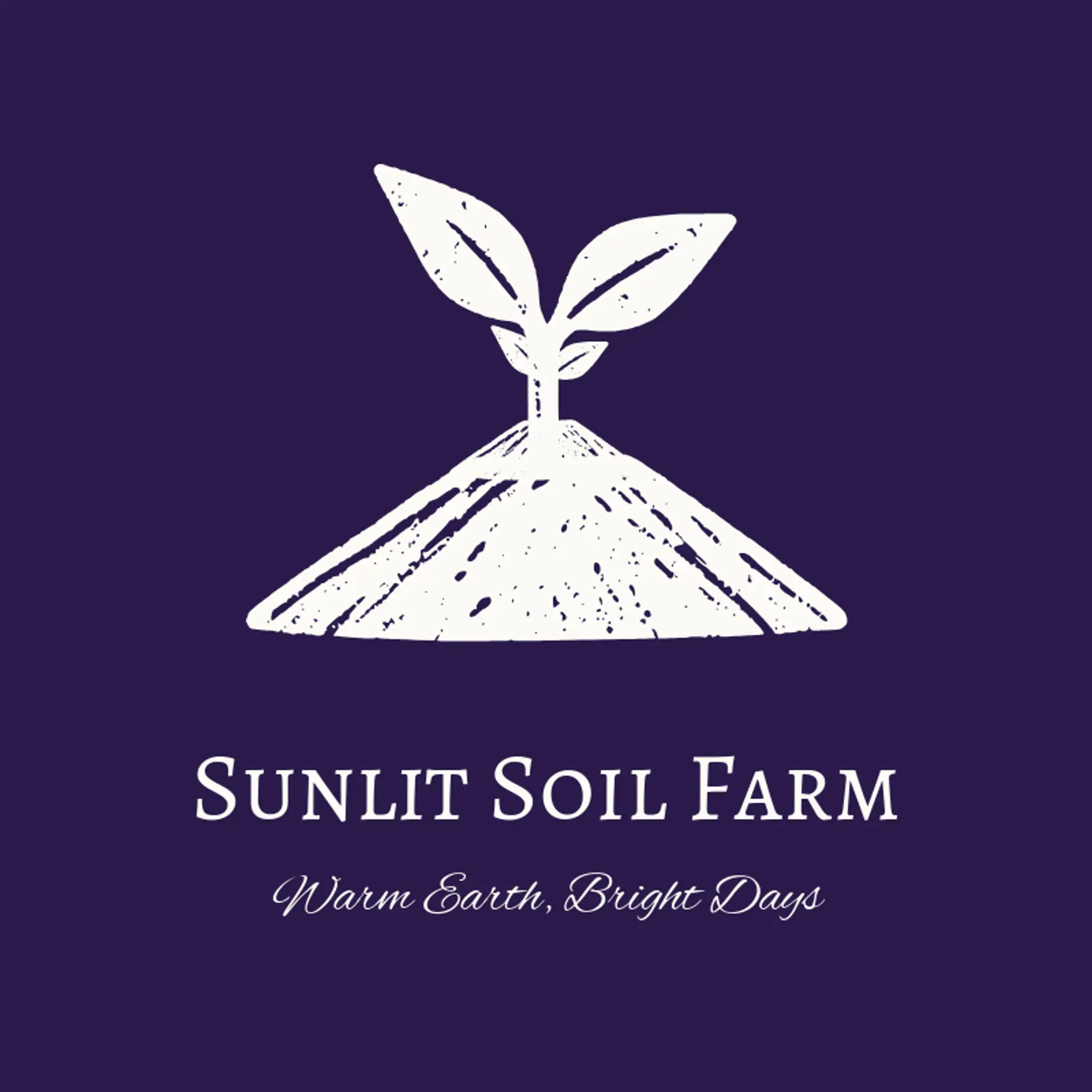 Sunlit Soil Farm logo for garden