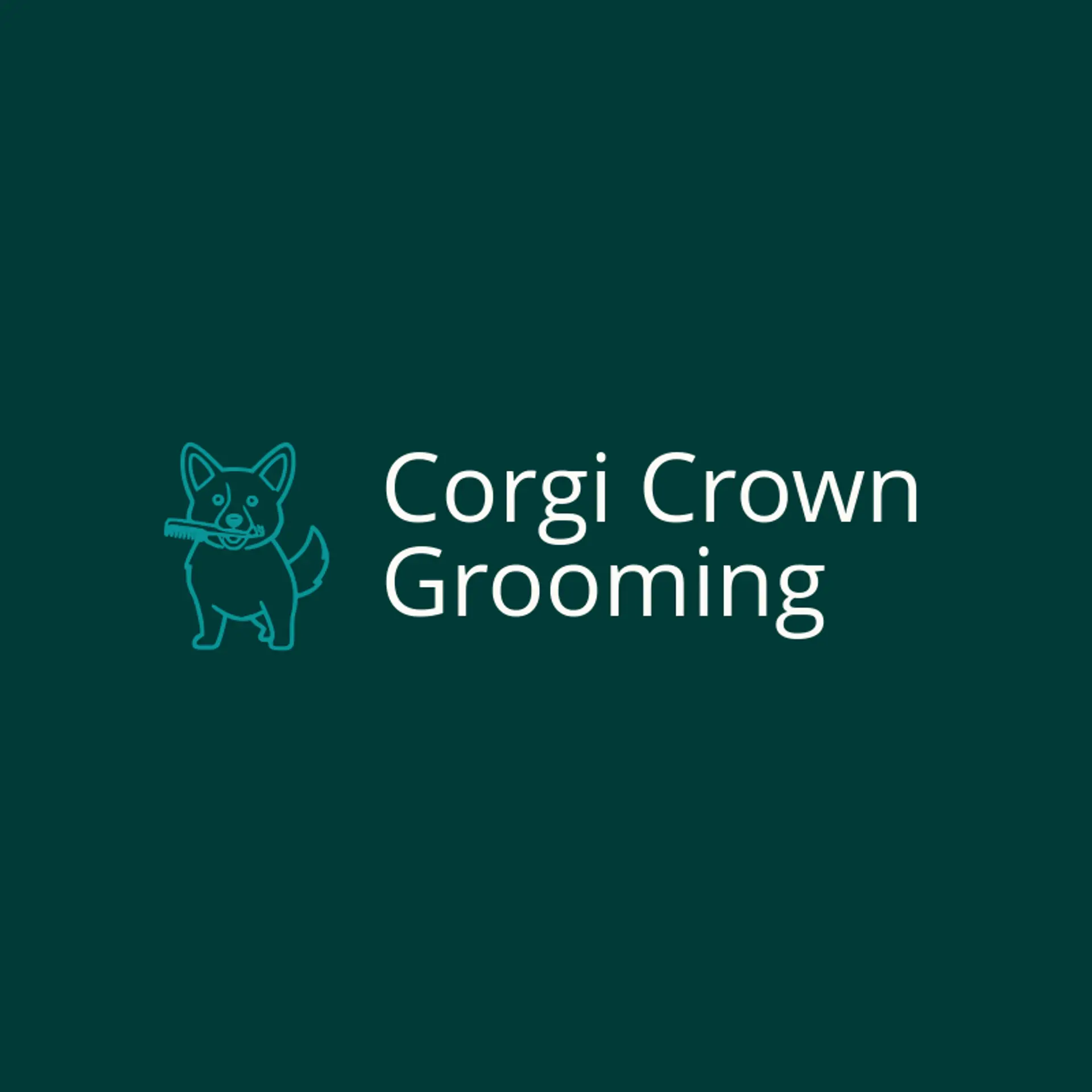 Corgi Crown Grooming logo for corgi