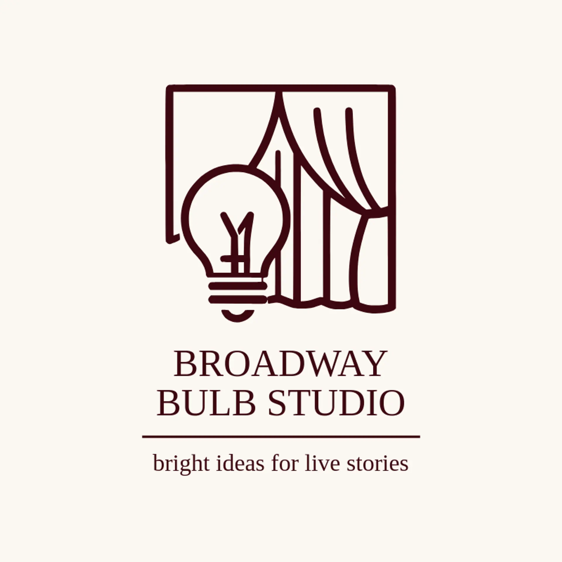 Broadway Bulb Studio logo for theatre