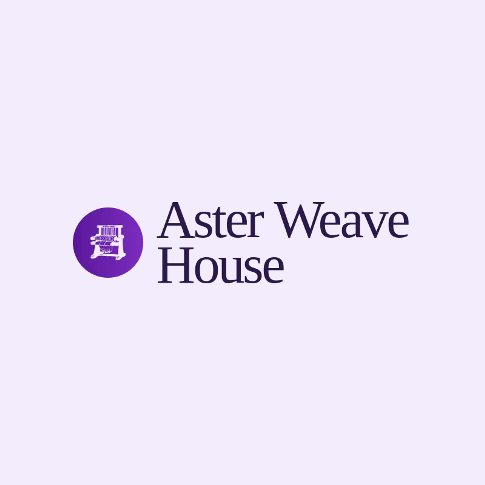 Aster Weave House logo for loom