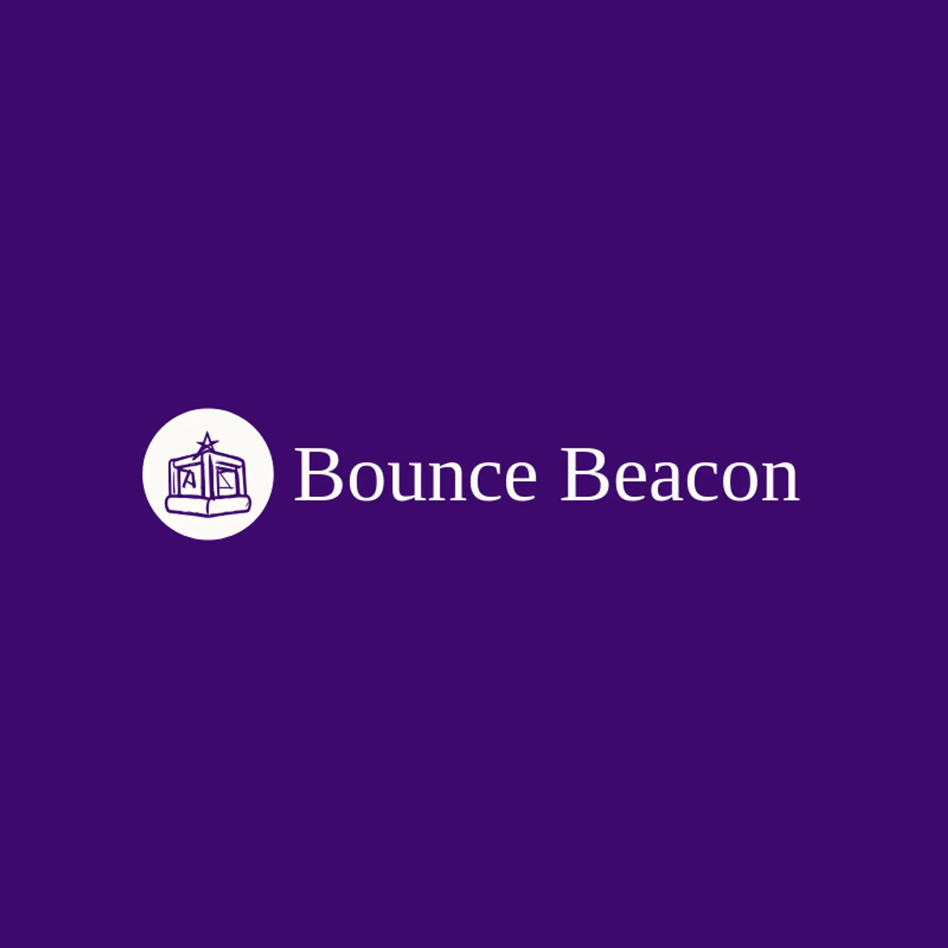 Bounce Beacon logo for inflatable