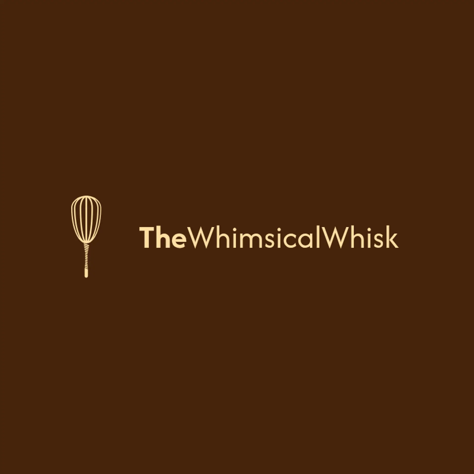 The Whimsical Whisk logo for unique bakery
