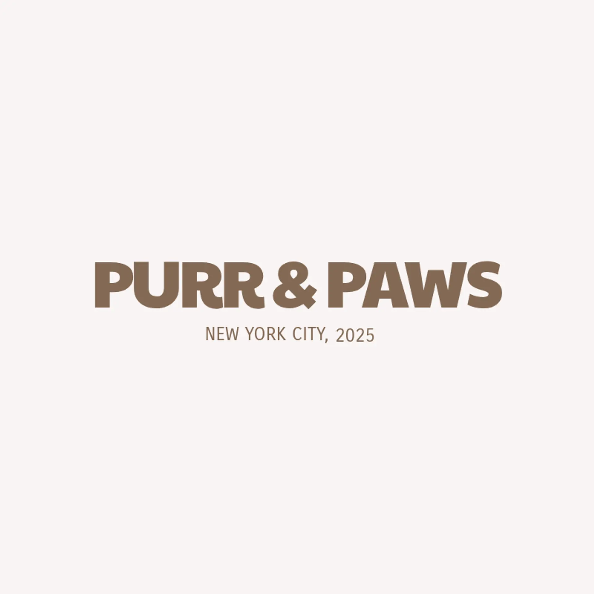 Purr & Paws logo for cat cafe