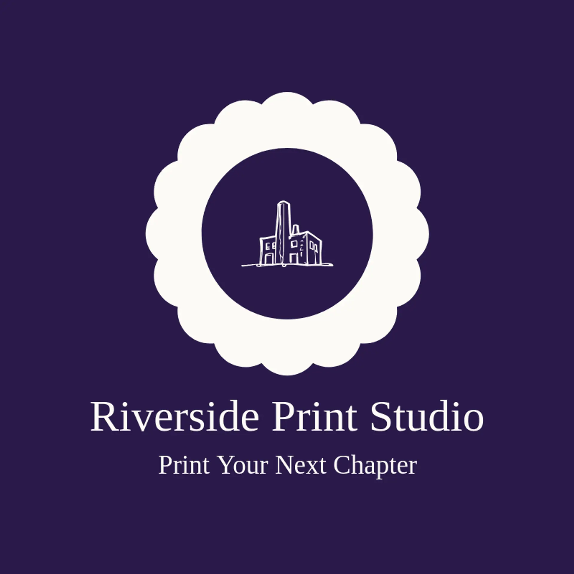 Riverside Print Studio logo for factory