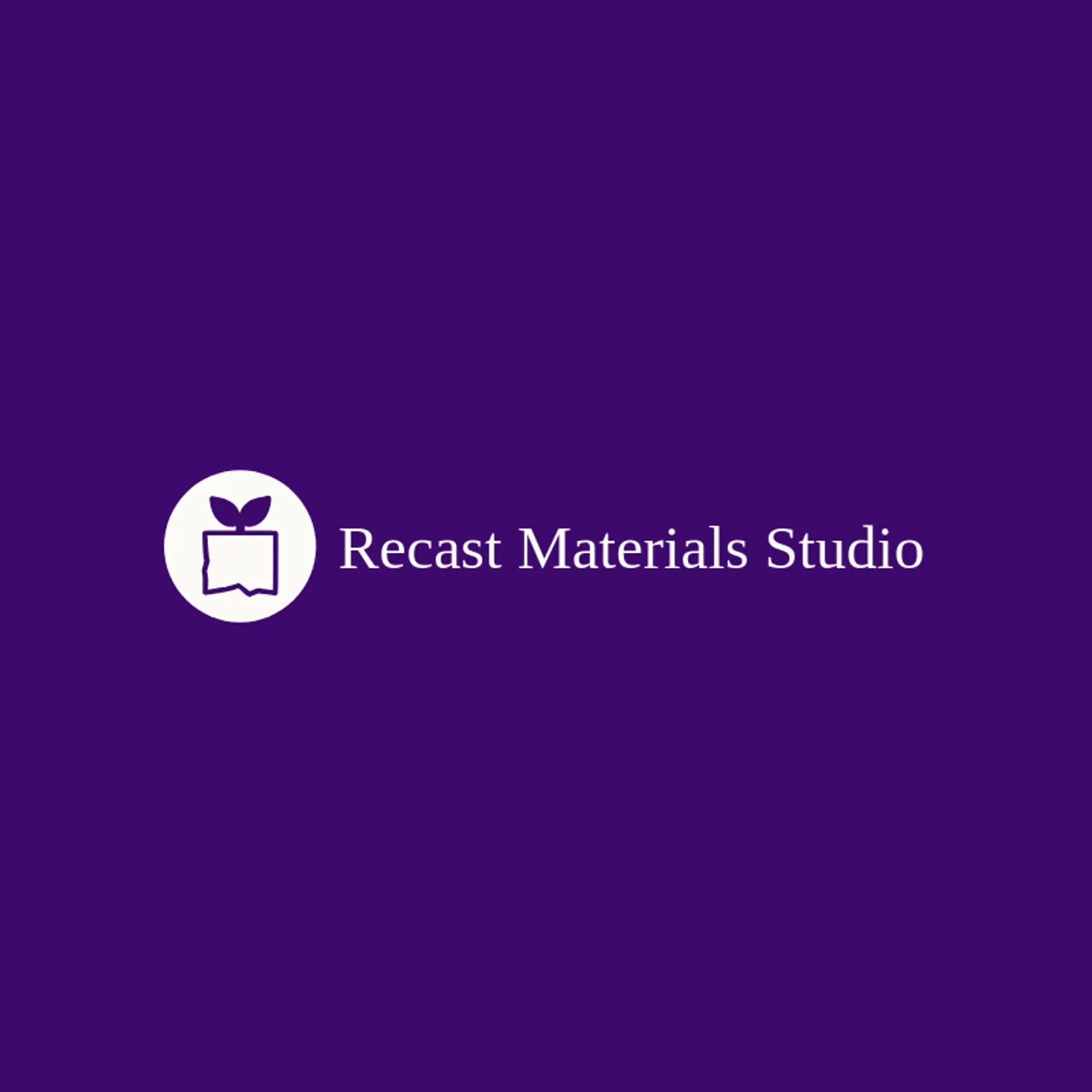 Recast Materials Studio logo for sustainability