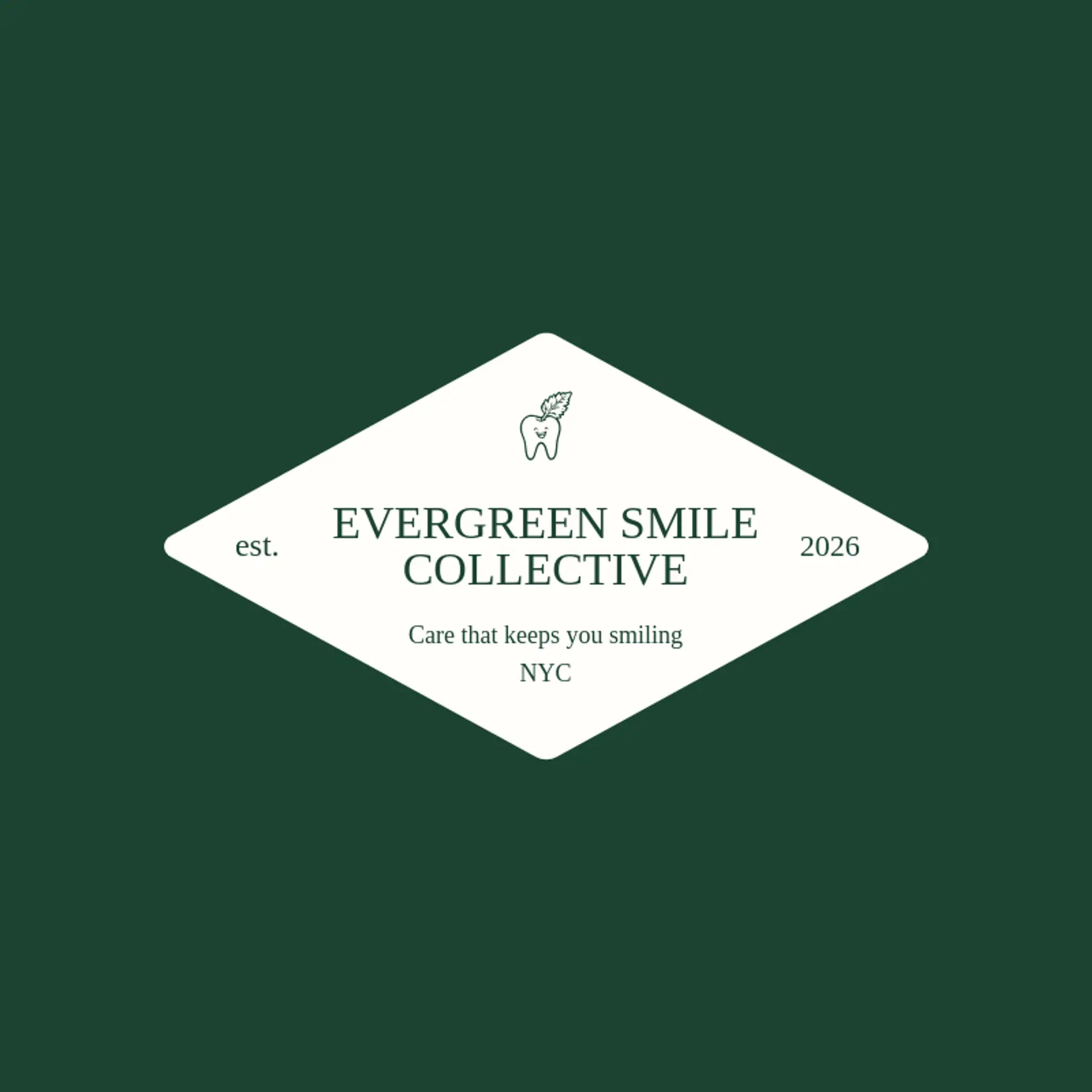Evergreen Smile Collective logo for dentistry