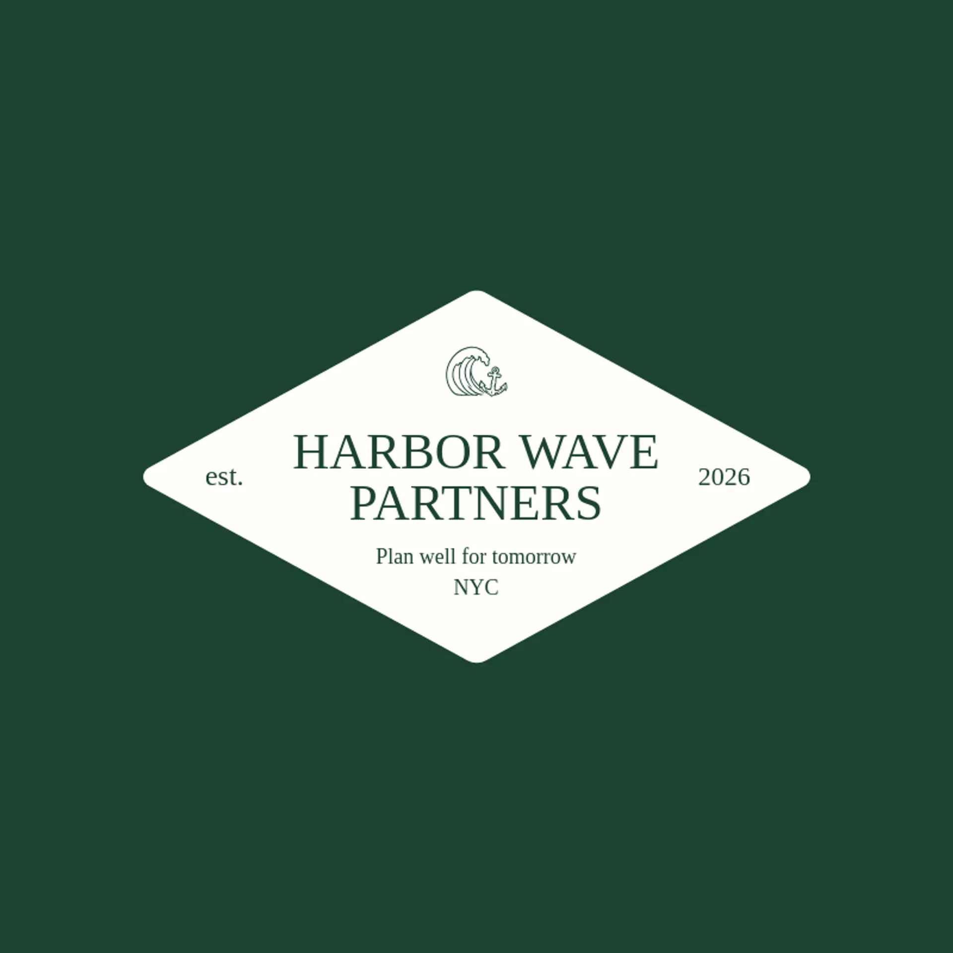 Harbor Wave Partners logo for tsunami