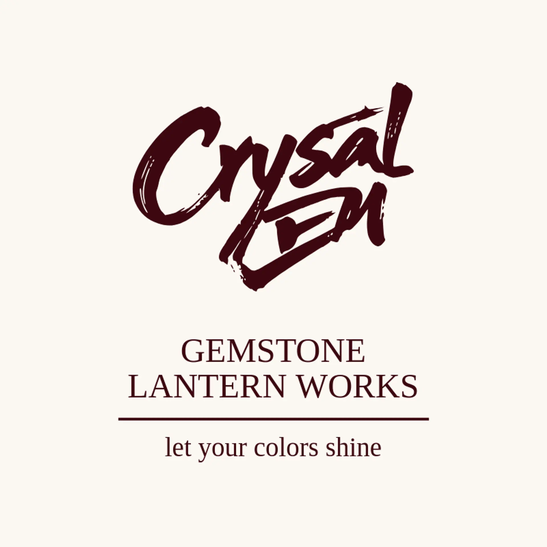Gemstone Lantern Works logo for crystal