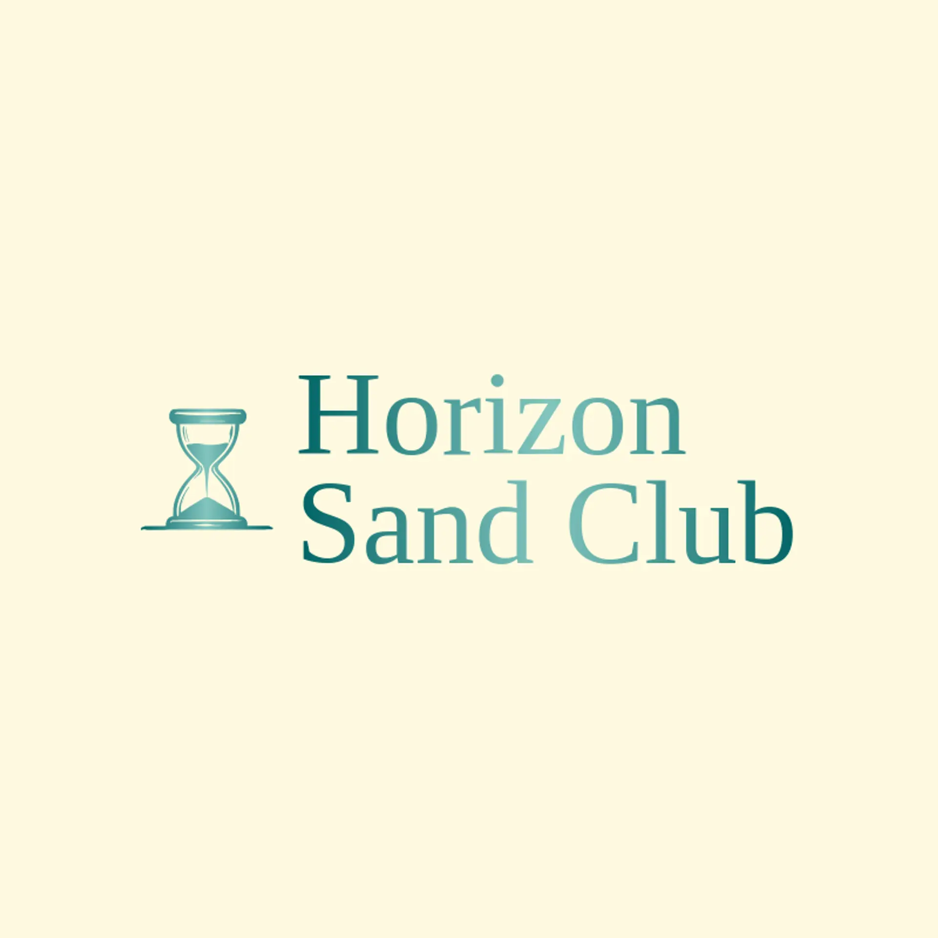 Horizon Sand Club logo for hourglass